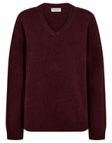 BS Lina Regular Fit Stickat - Bordeaux