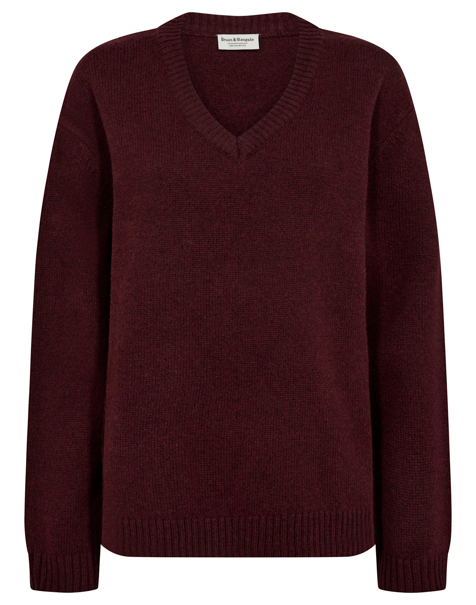 BS Lina Regular Fit Stickat - Bordeaux