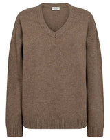 BS Lina Regular Fit Stickat - Brown