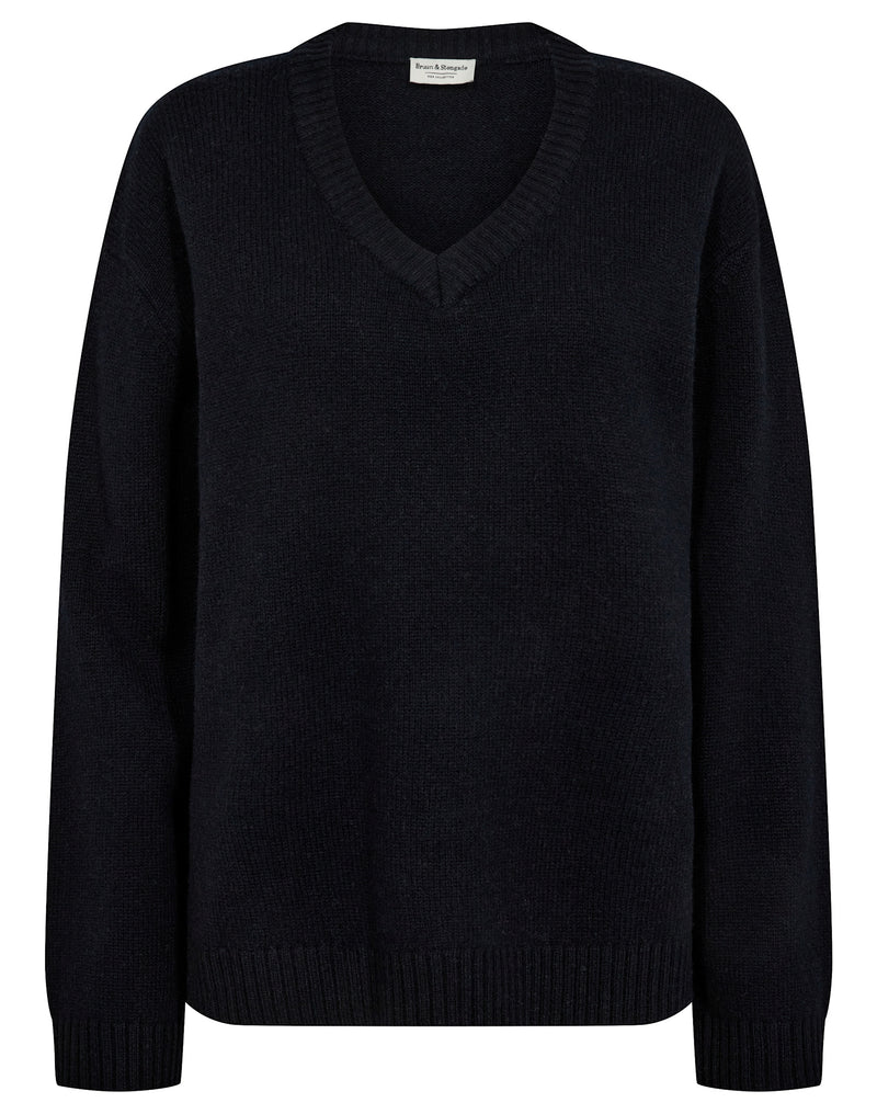 BS Lina Regular Fit Stickat - Navy