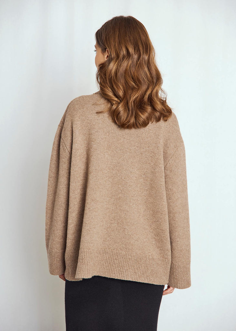 BS Mali Regular Fit Stickat - Brown
