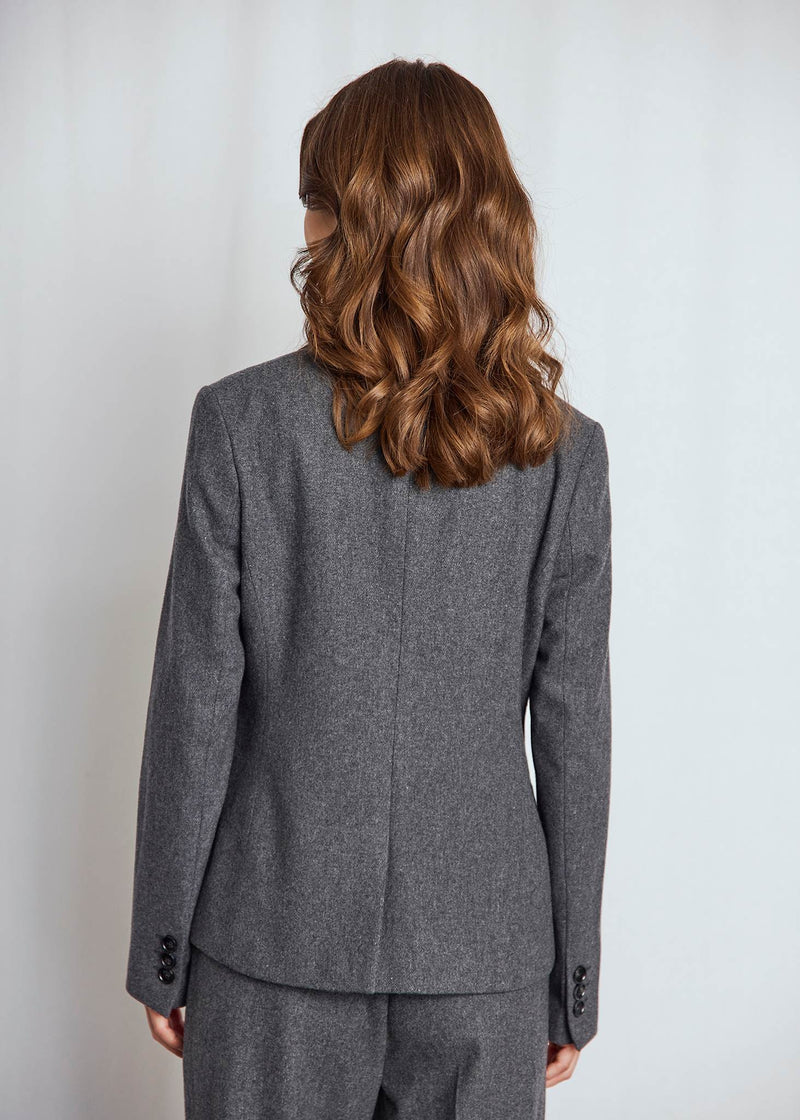 BS Maria Slim Fit Blazer - Dark Grey
