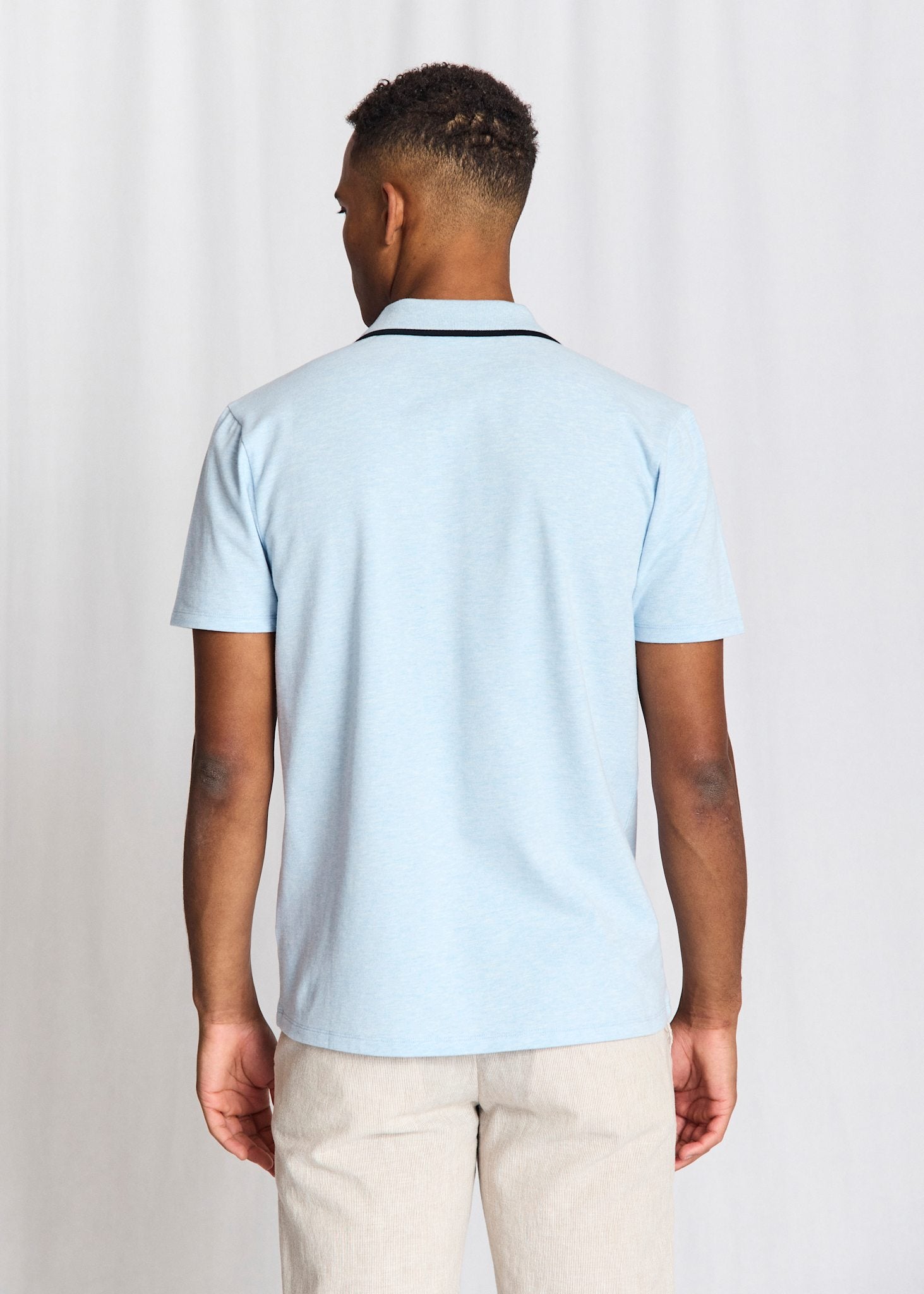BS Syros Regular Fit Pikétröja - Sky