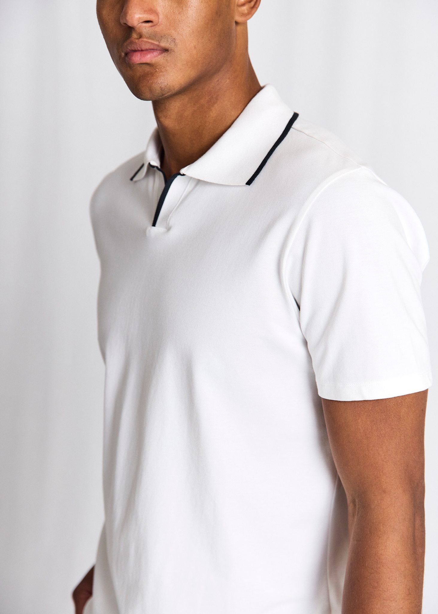 BS Syros Regular Fit Pikétröja - White