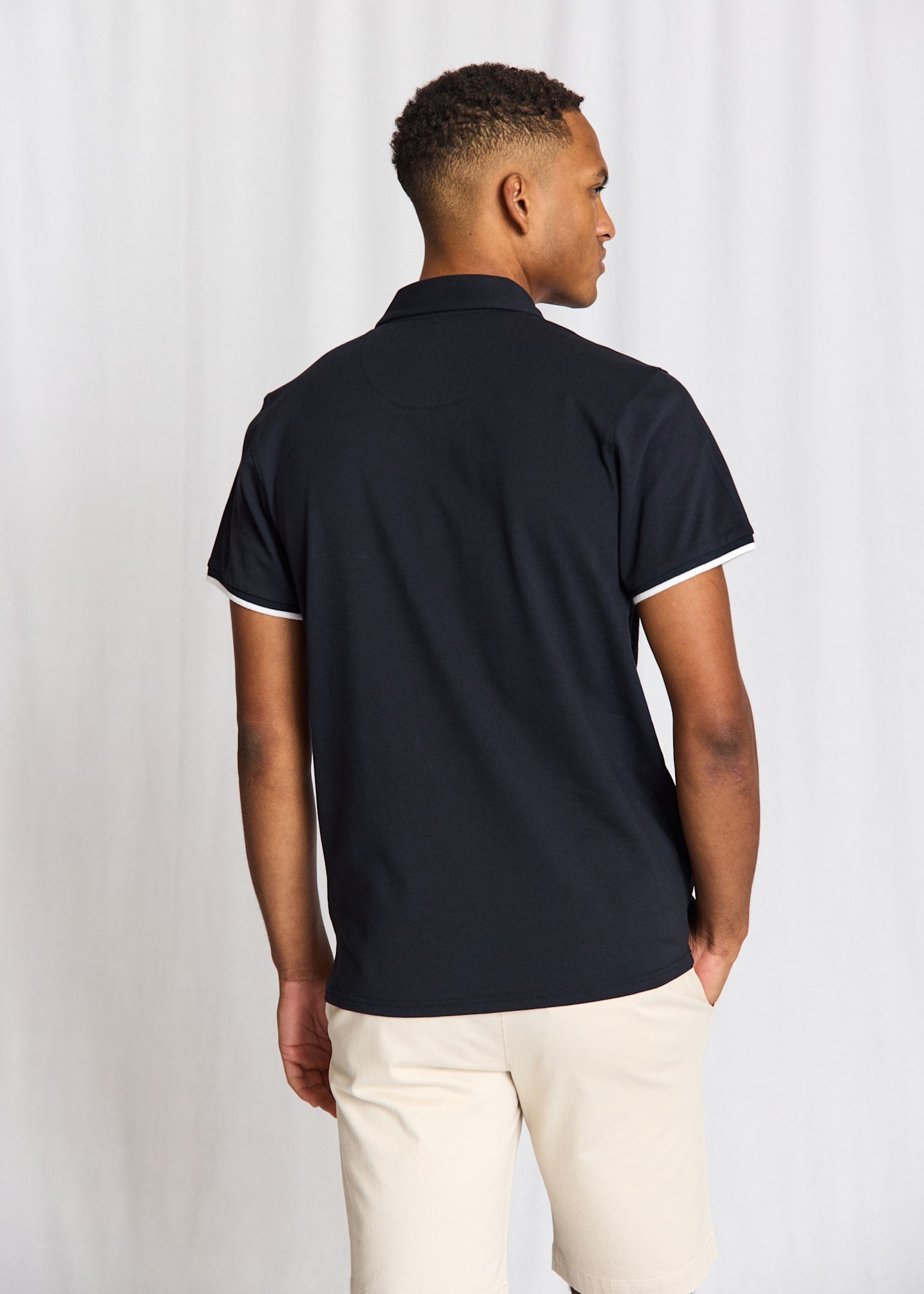 BS Delos Regular Fit Pikétröja - Navy