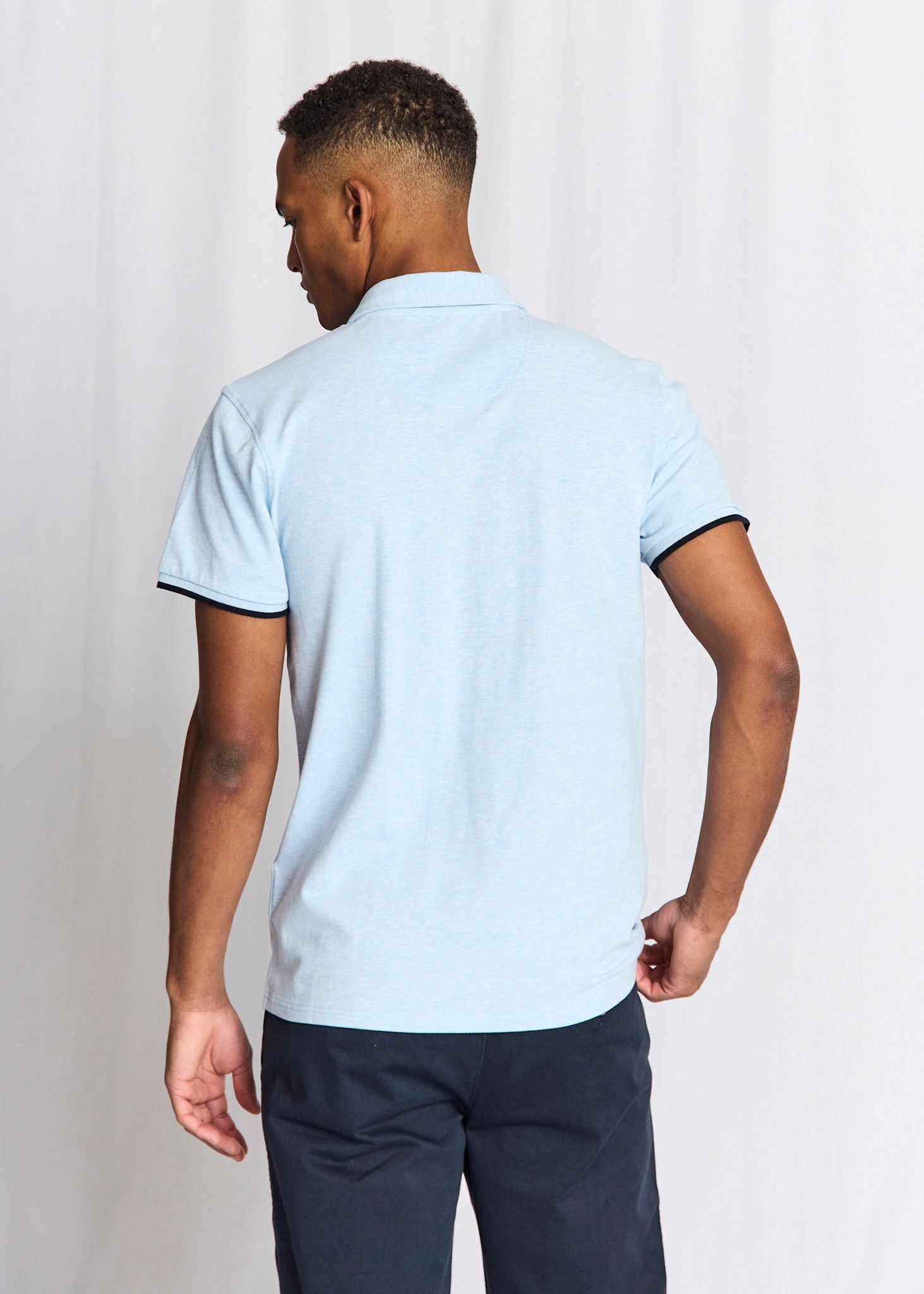 BS Delos Regular Fit Pikétröja - Sky