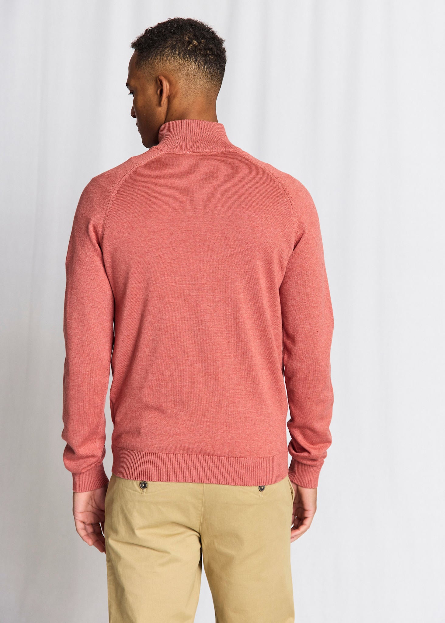 BS Ilario Regular Fit Stickat - Dusty Clay