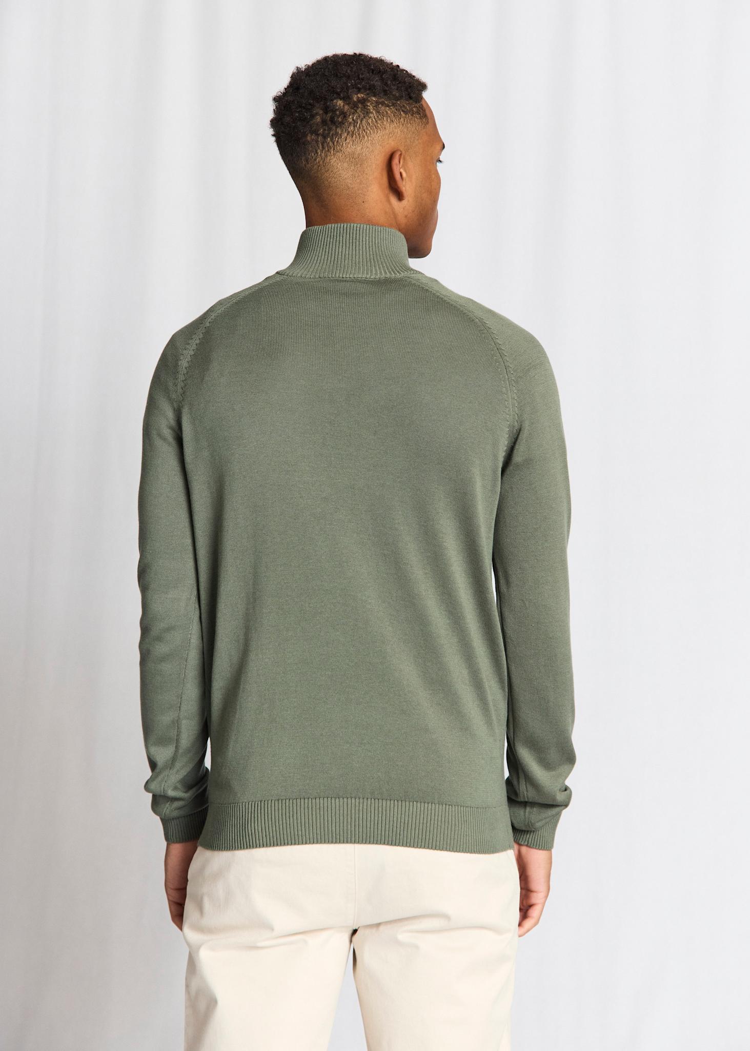 BS Ilario Regular Fit Stickat - Green