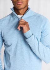 BS Ilario Regular Fit Stickat - Light Blue