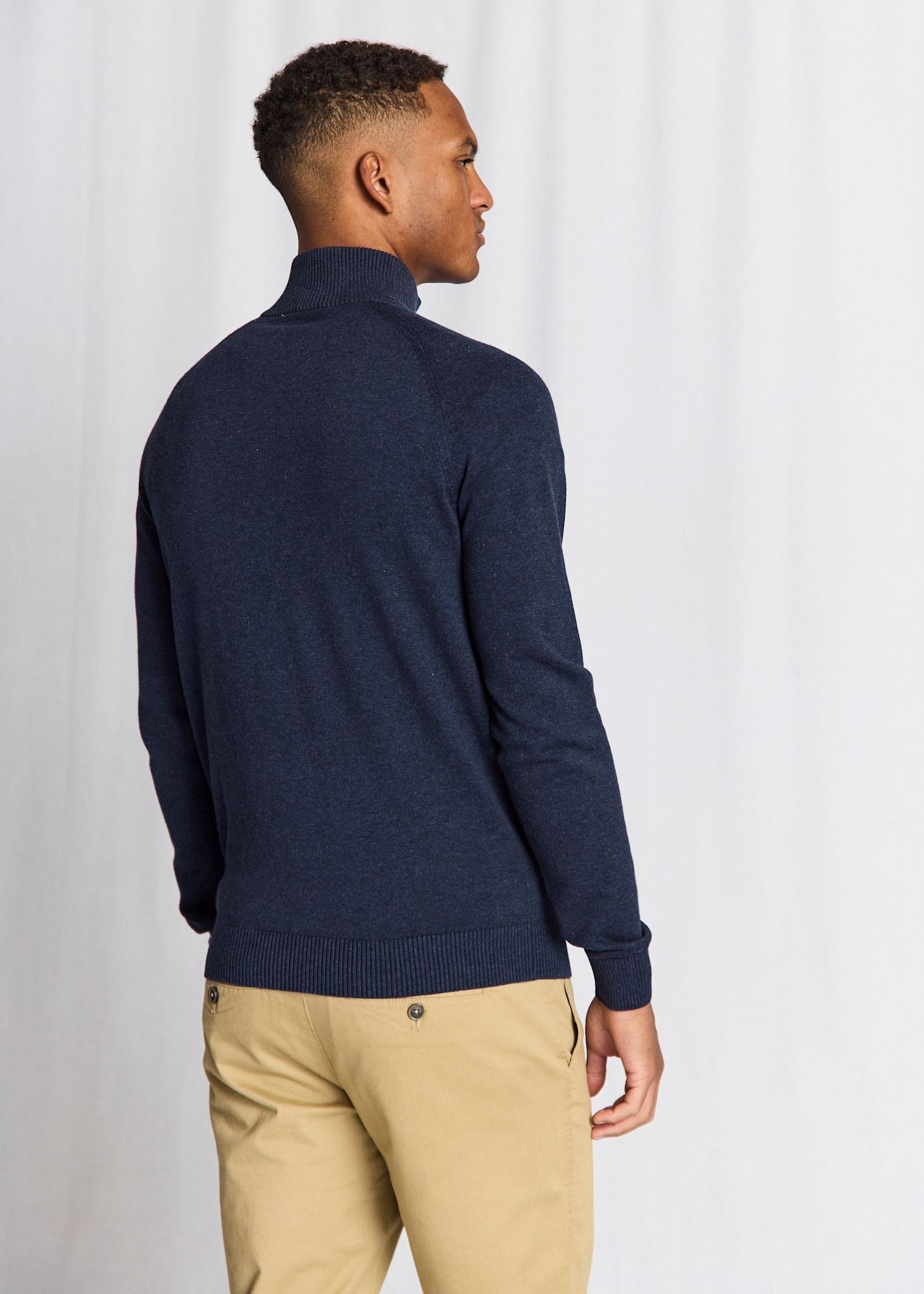 BS Ilario Regular Fit Stickat - Thunder
