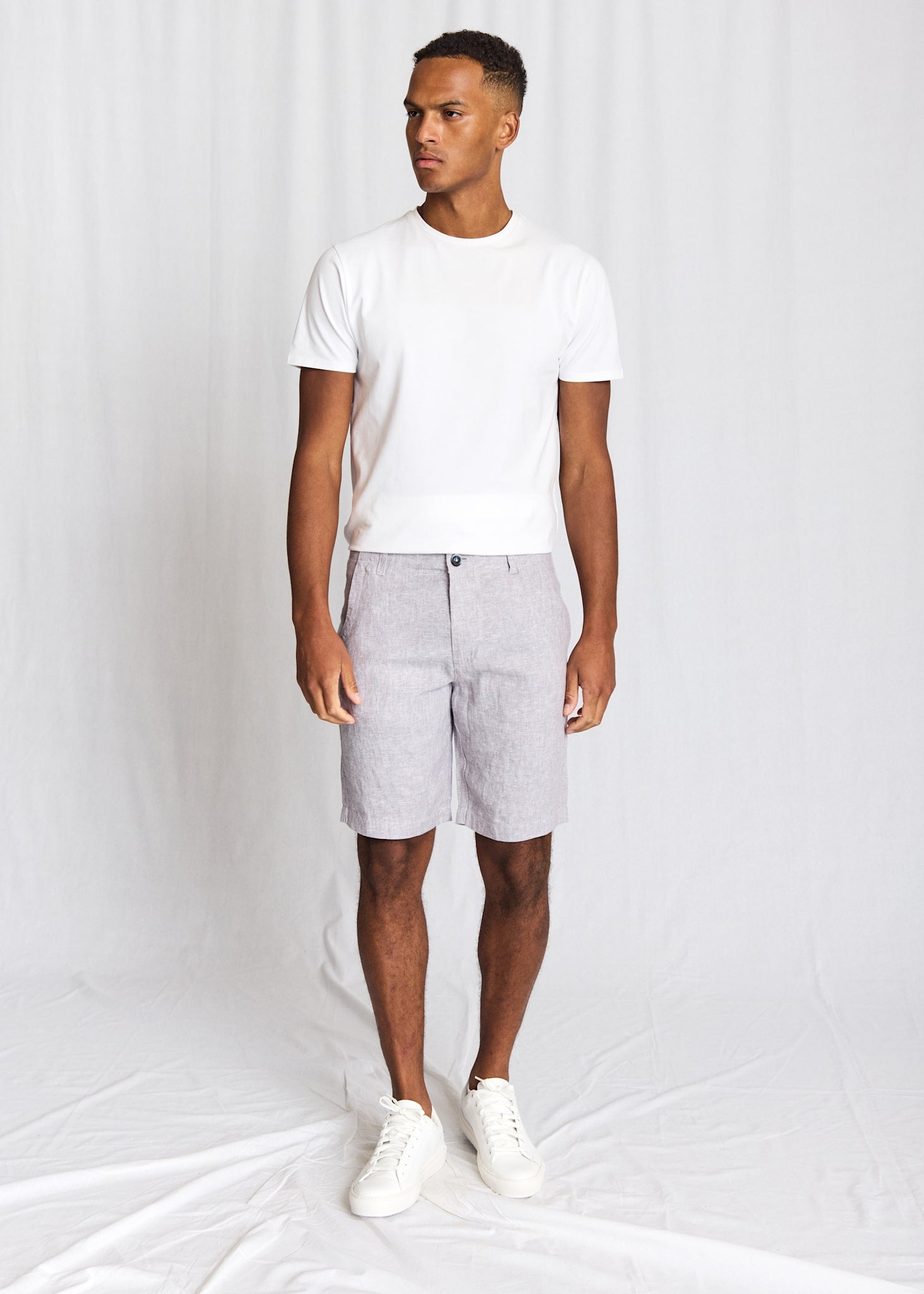 BS Paolos Regular Fit Shorts - Ljusgrå