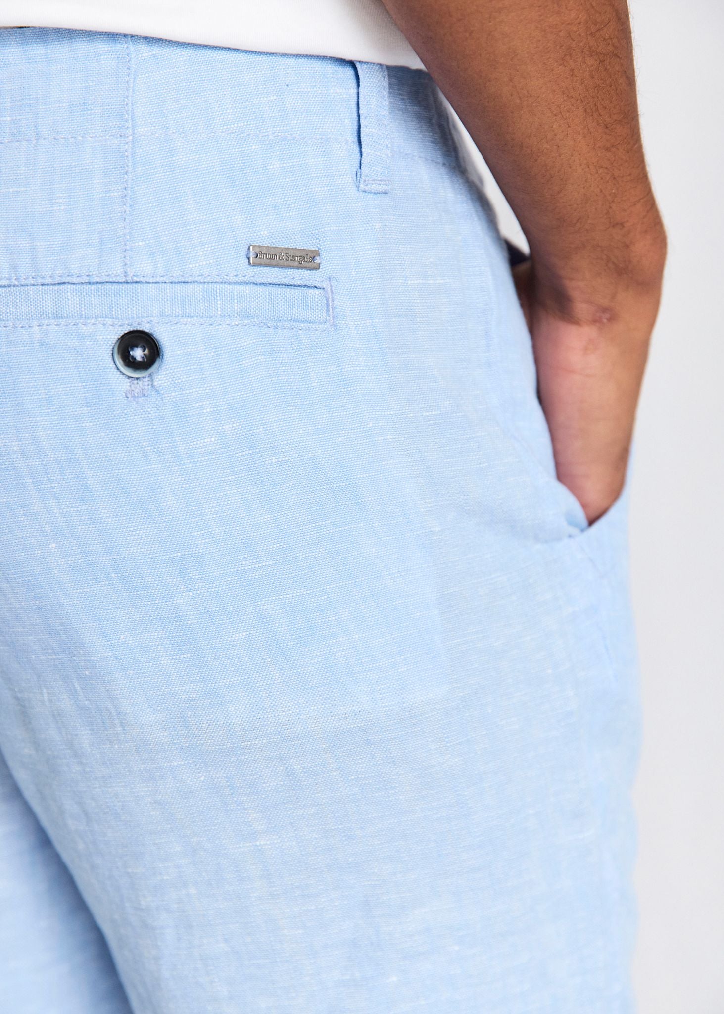 BS Paolos Regular Fit Shorts - Light Blue