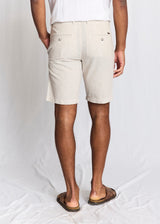 BS Darion Regular Fit Shorts  - Beige/White