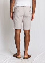 BS Darion Regular Fit Shorts  - Brown/White