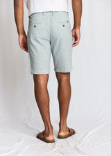 BS Darion Regular Fit Shorts  - Rain Forrest/White
