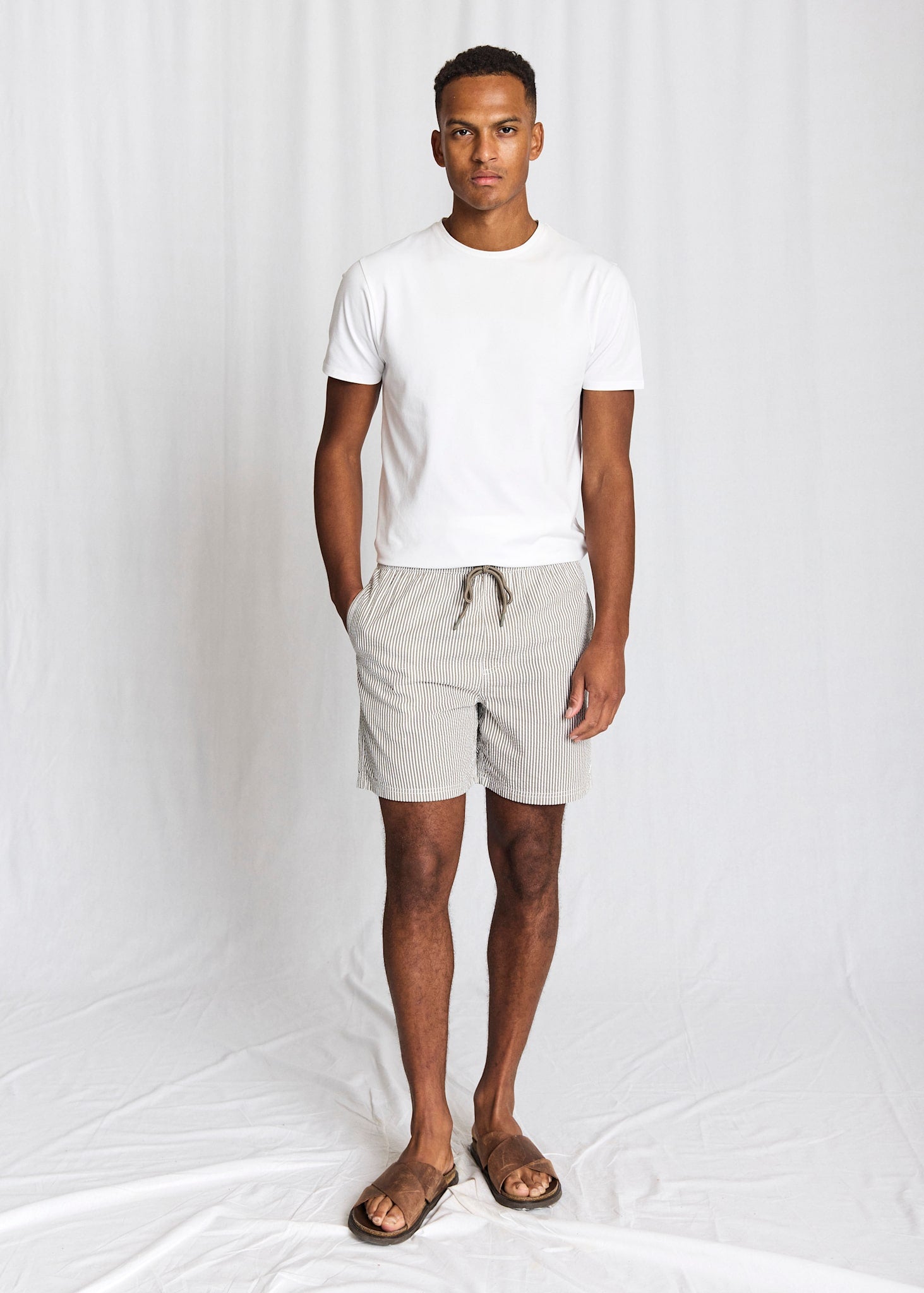 BS Bahia Regular Fit Badbyxor - Army/White