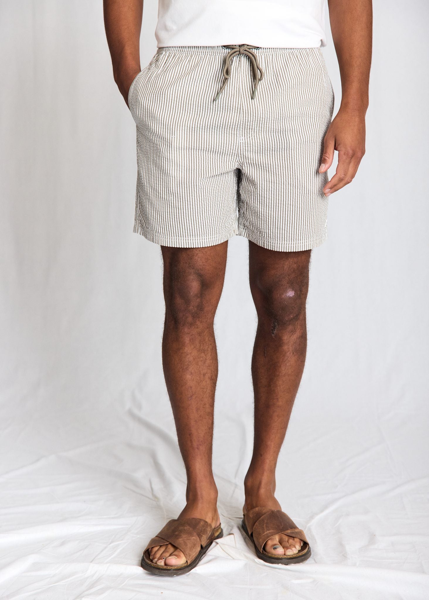 BS Bahia Regular Fit Badbyxor - Army/White