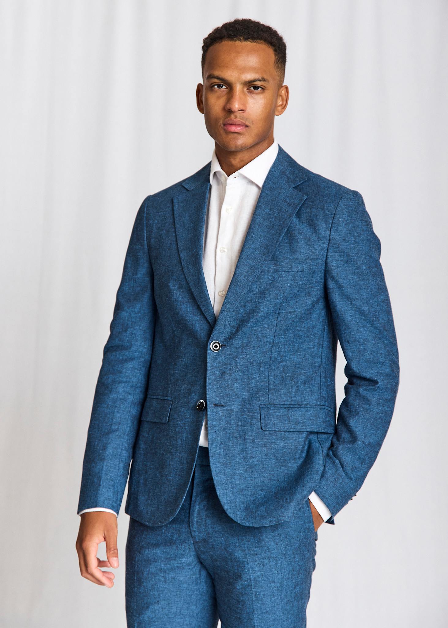BS Sasso Classic Fit Blazer - Blå