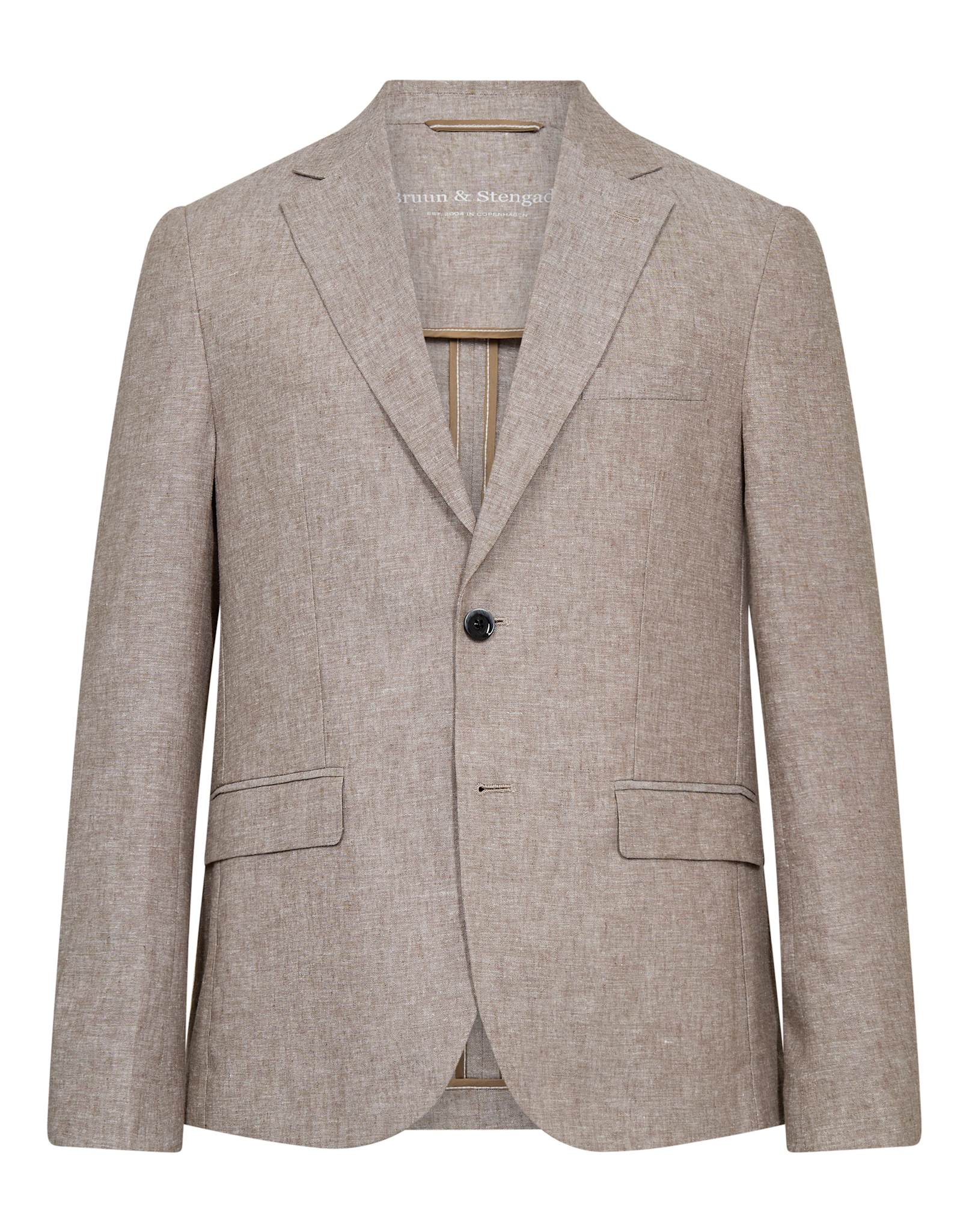 BS Sasso Classic Fit Kavaj - Brun