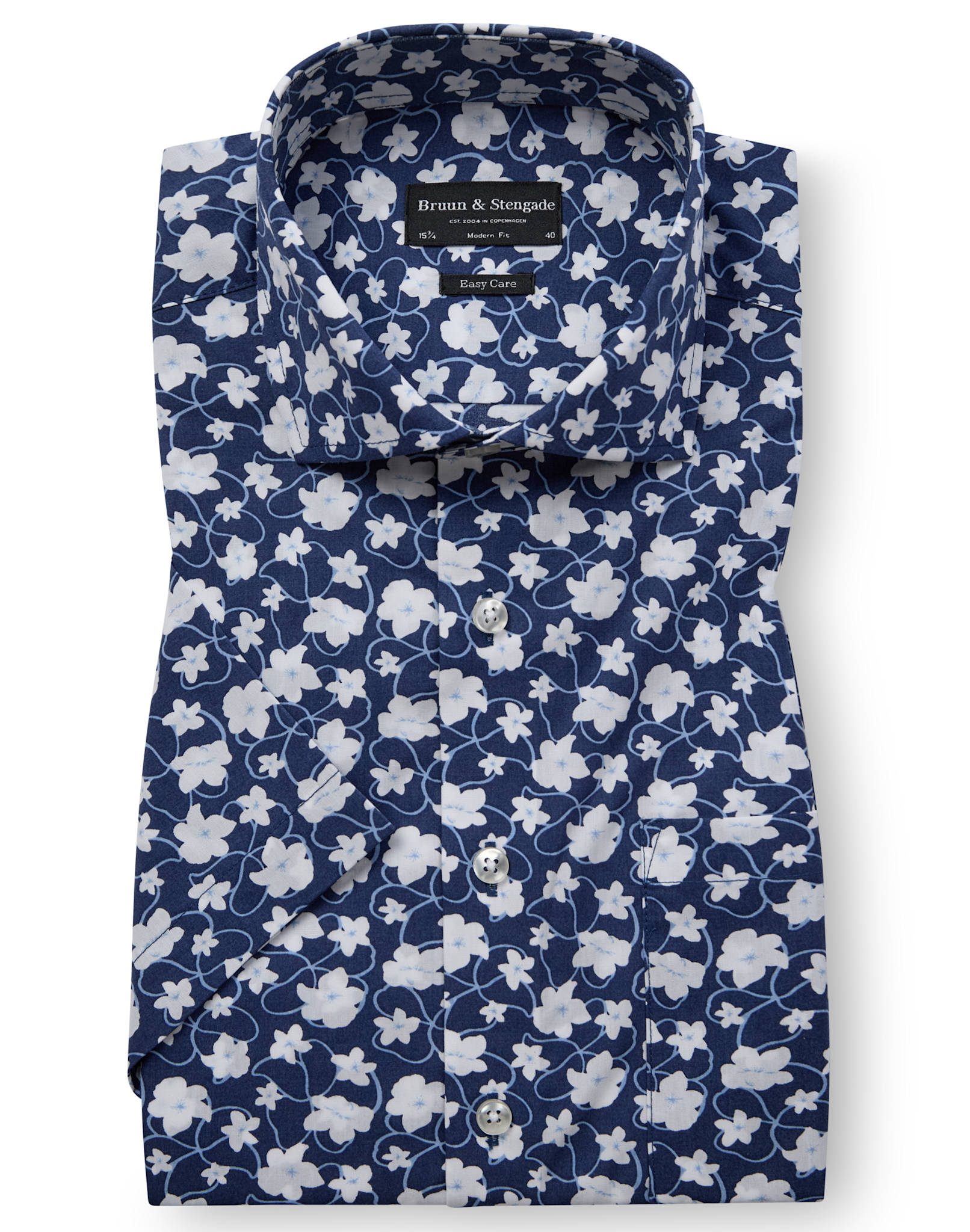 BS Arpad Modern Fit Skjorta - Dark Blue