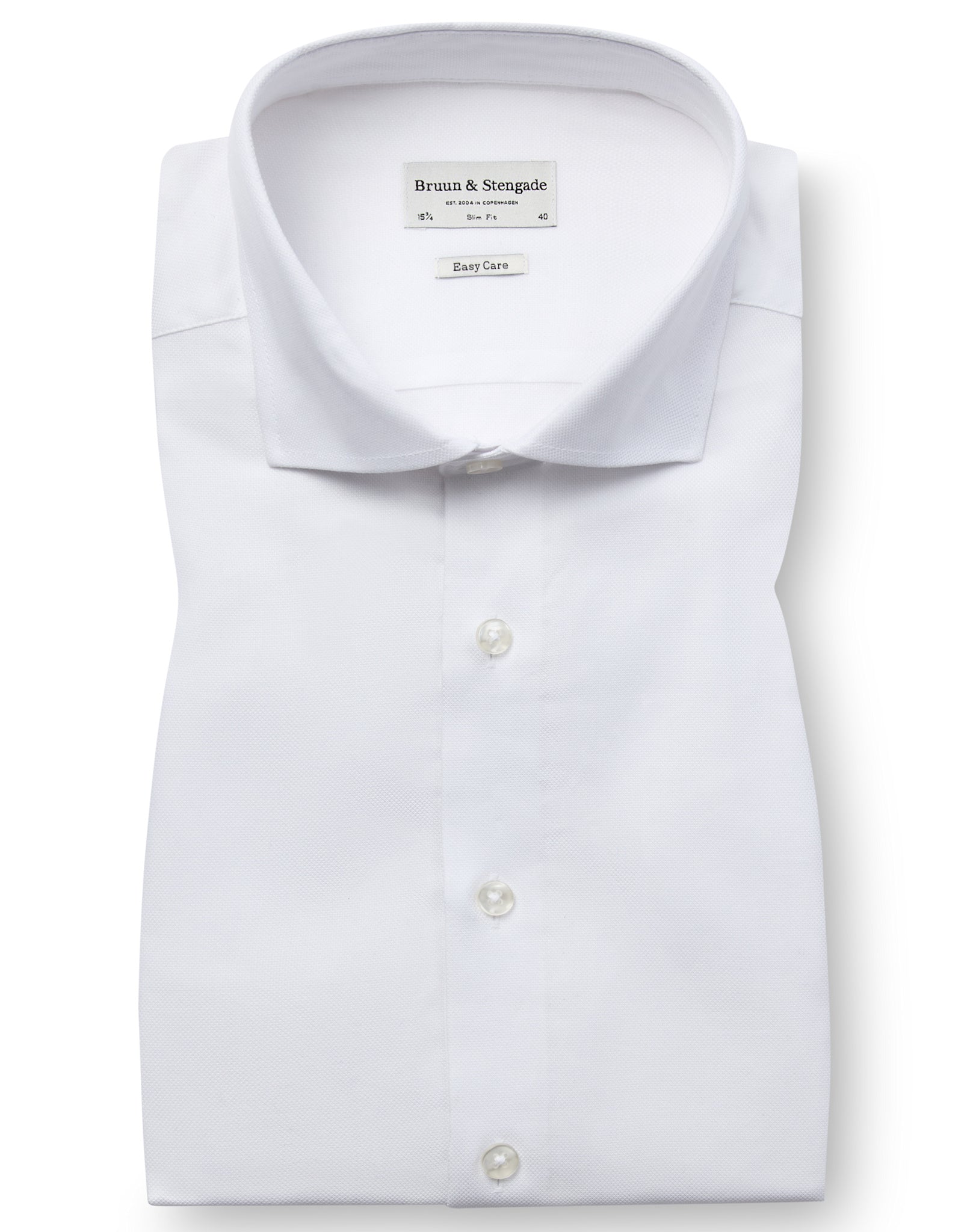 BS Buric Slim Fit Skjorta - White