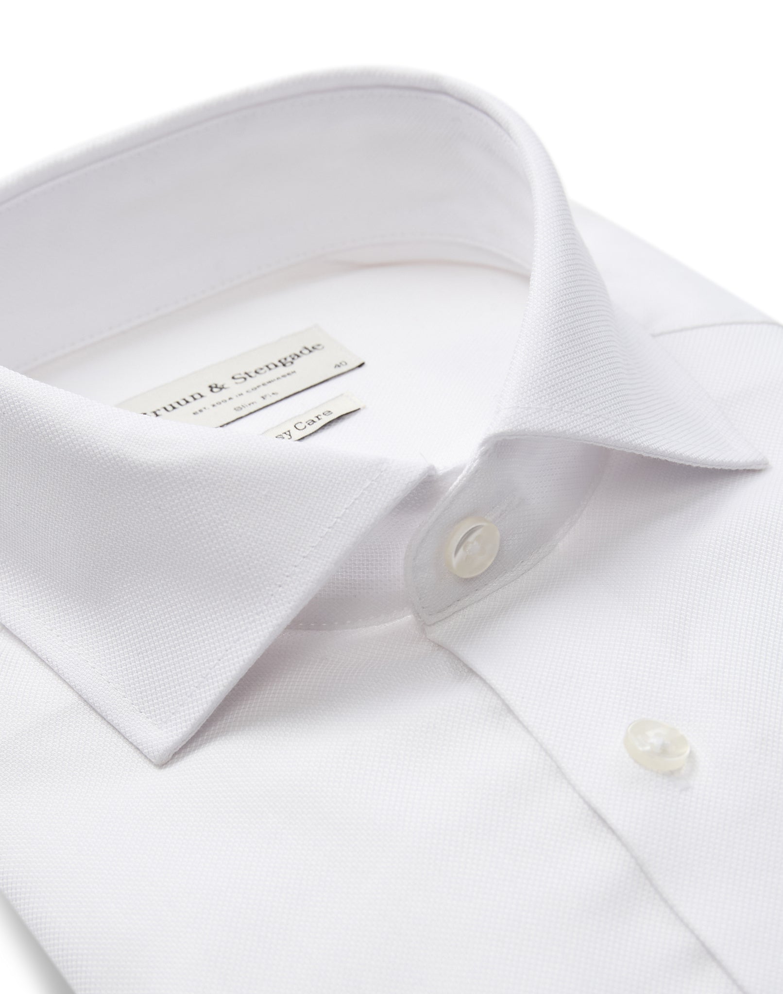 BS Buric Slim Fit Skjorta - White