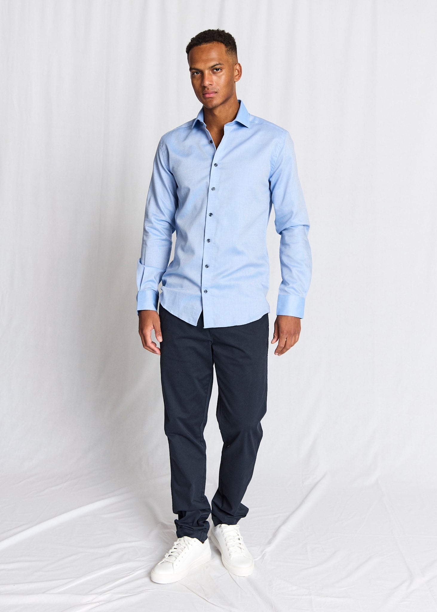 BS Hendrik Slim Fit Skjorta - Blue