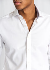 BS Albin Slim Fit Skjorta - White