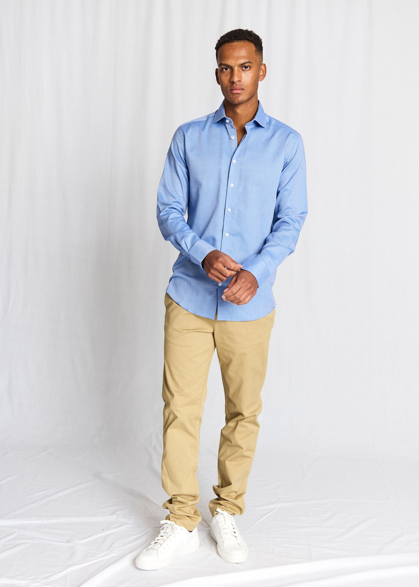 BS Urban Slim Fit Skjorta - Blue