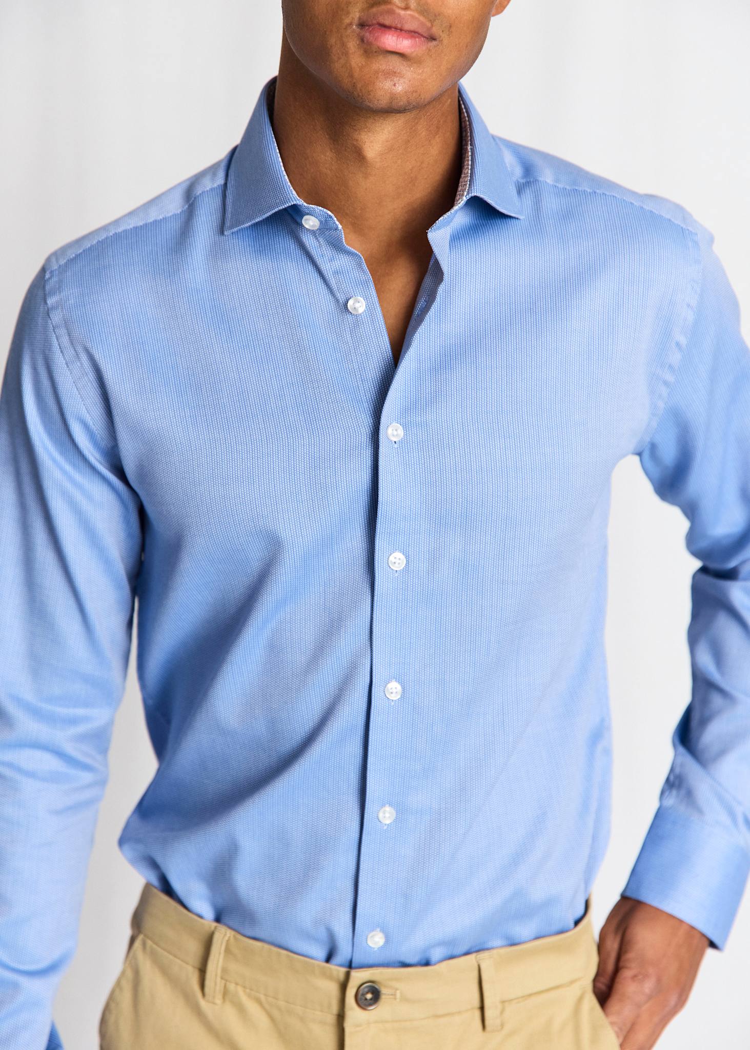 BS Urban Slim Fit Skjorta - Blue