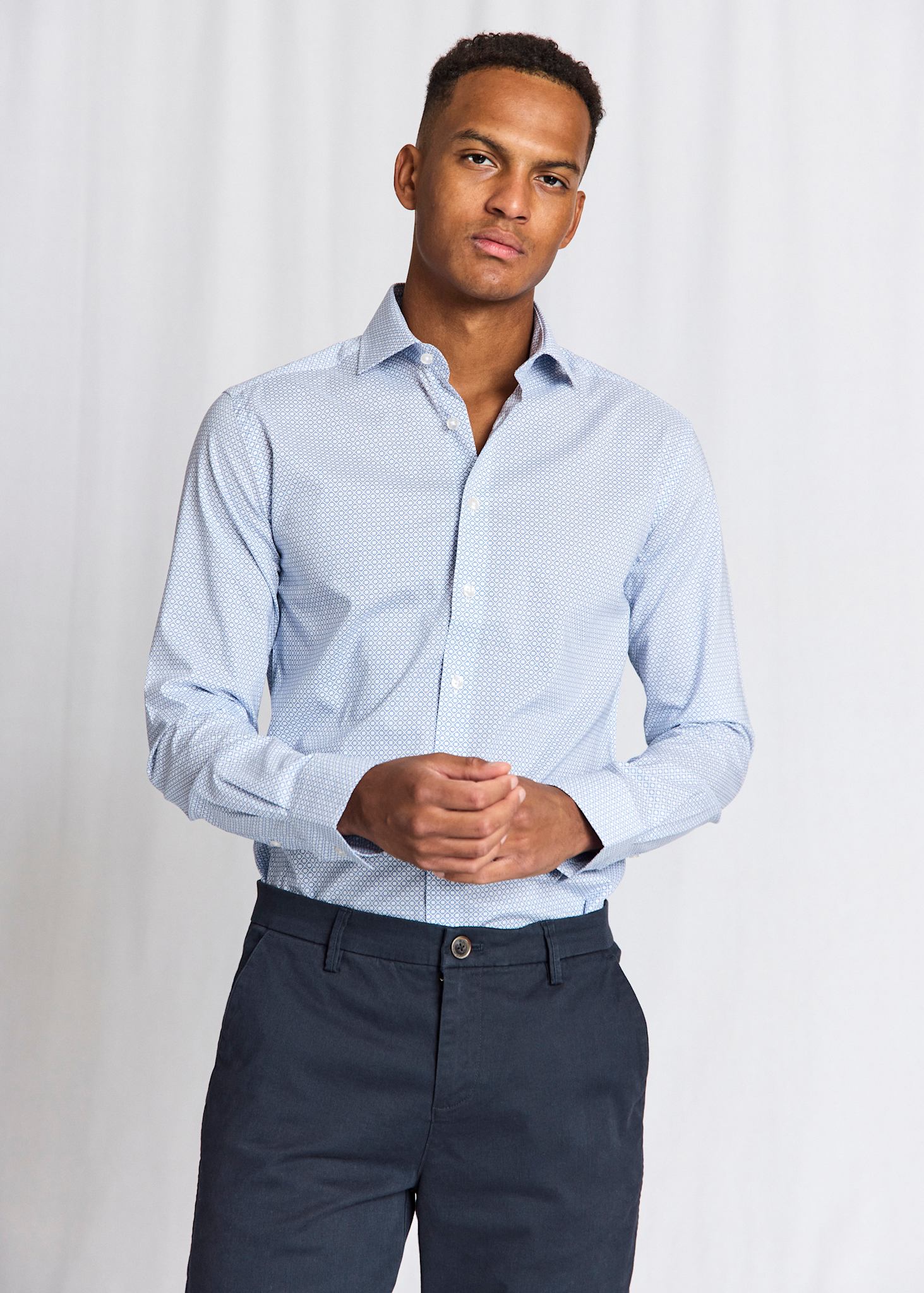 BS Marsenic Slim Fit Skjorta - Blue