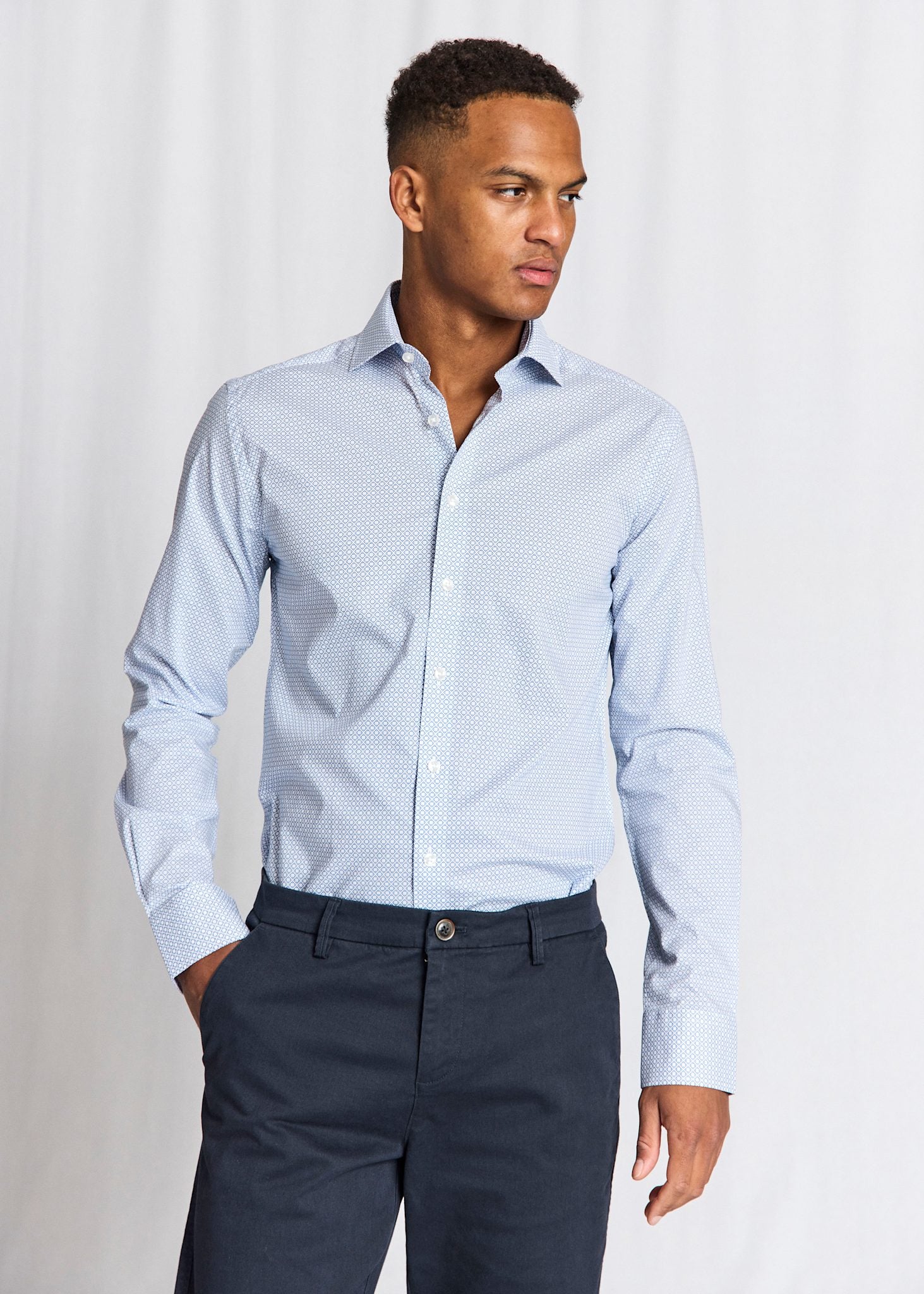 BS Marsenic Slim Fit Skjorta - Blue