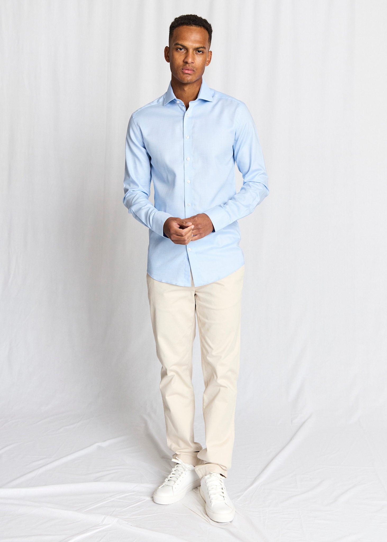 BS Borut Slim Fit Skjorta - Light Blue