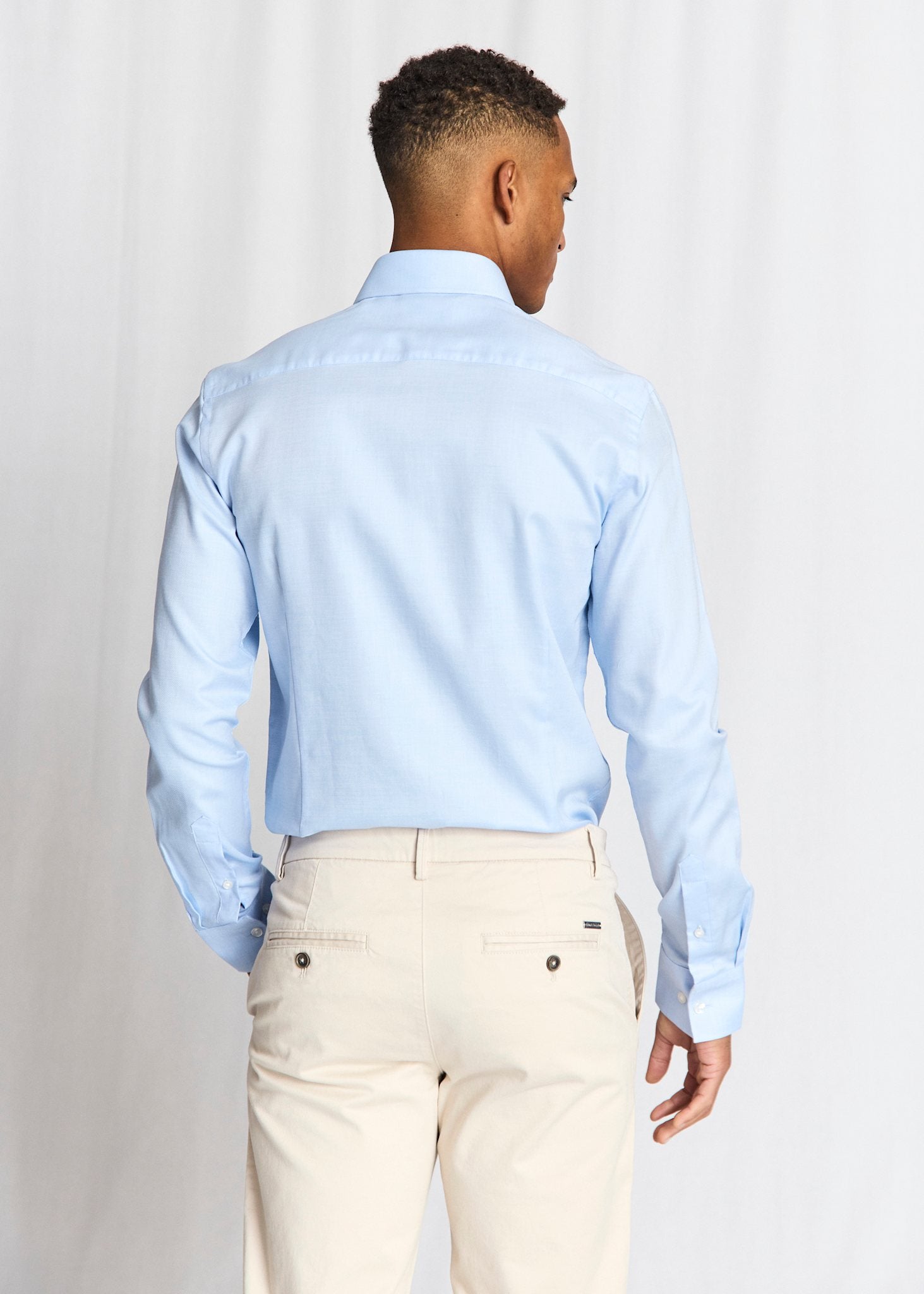 BS Borut Slim Fit Skjorta - Light Blue