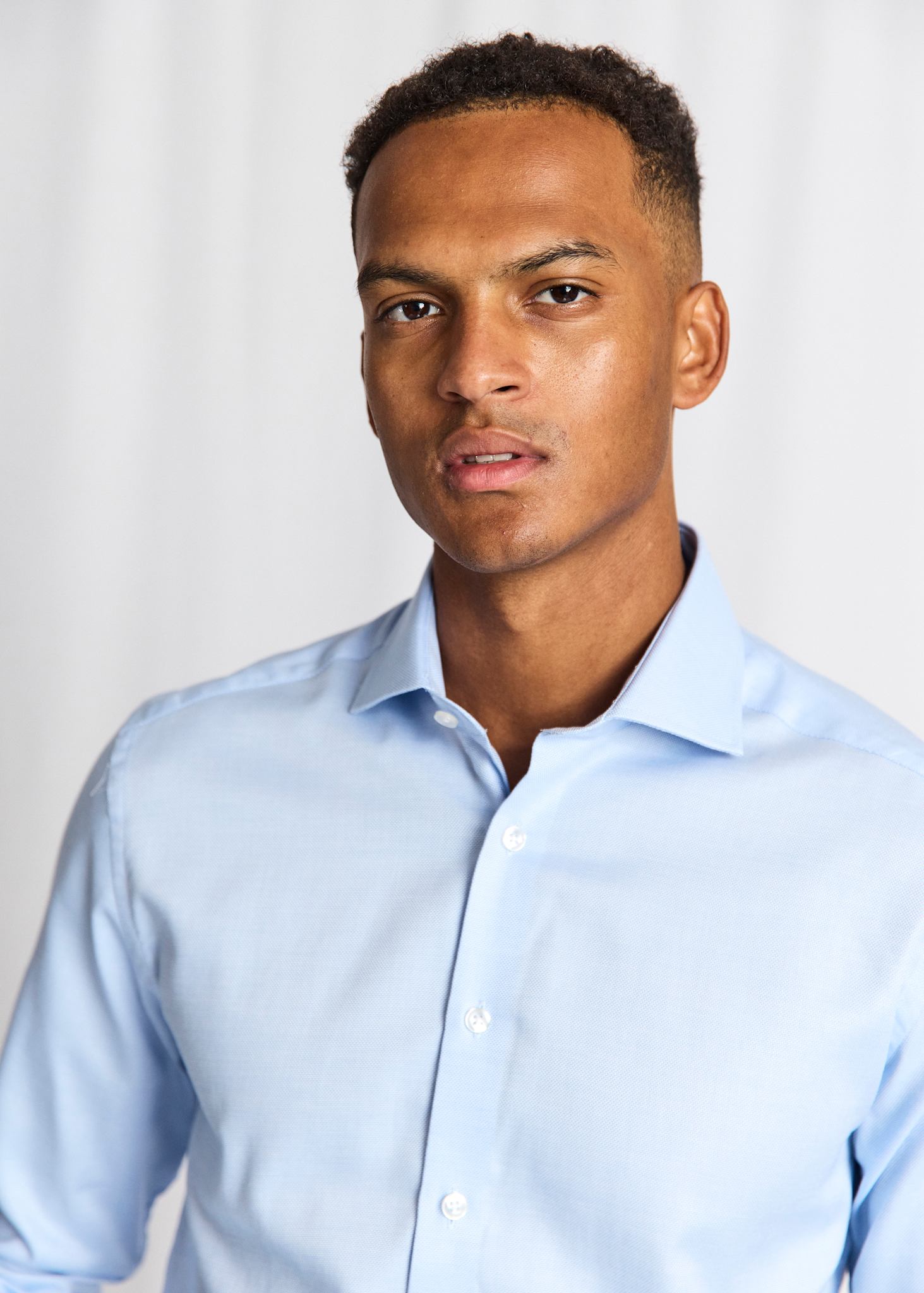 BS Borut Slim Fit Skjorta - Light Blue