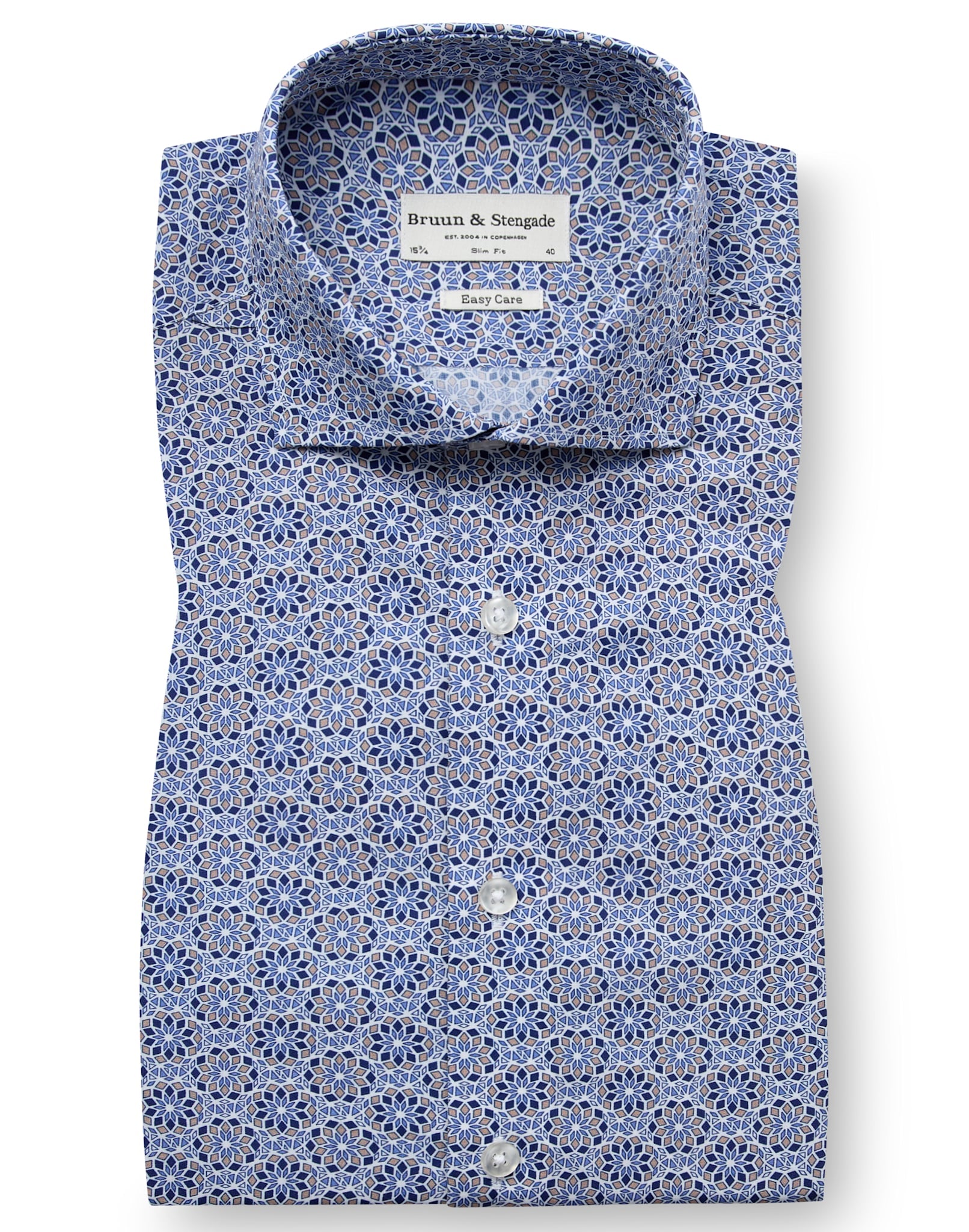 BS Abutovic Slim Fit Skjorta - Blue