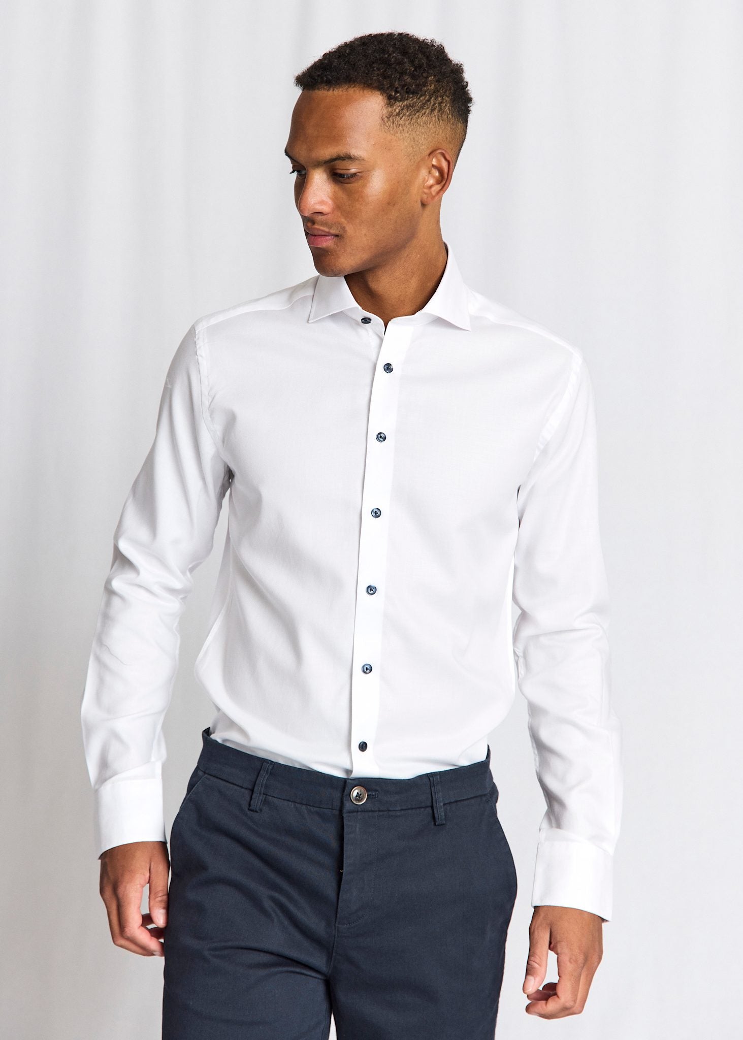 BS Skube Slim Fit Skjorta - White
