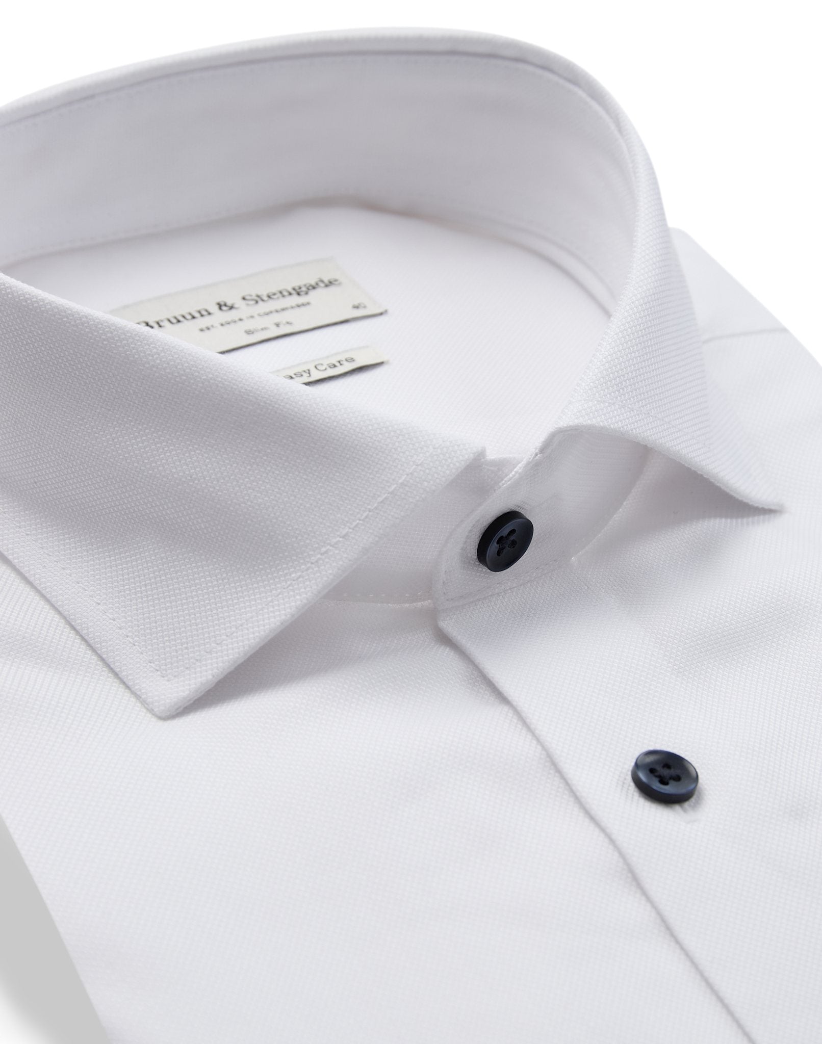 BS Skube Slim Fit Skjorta - White