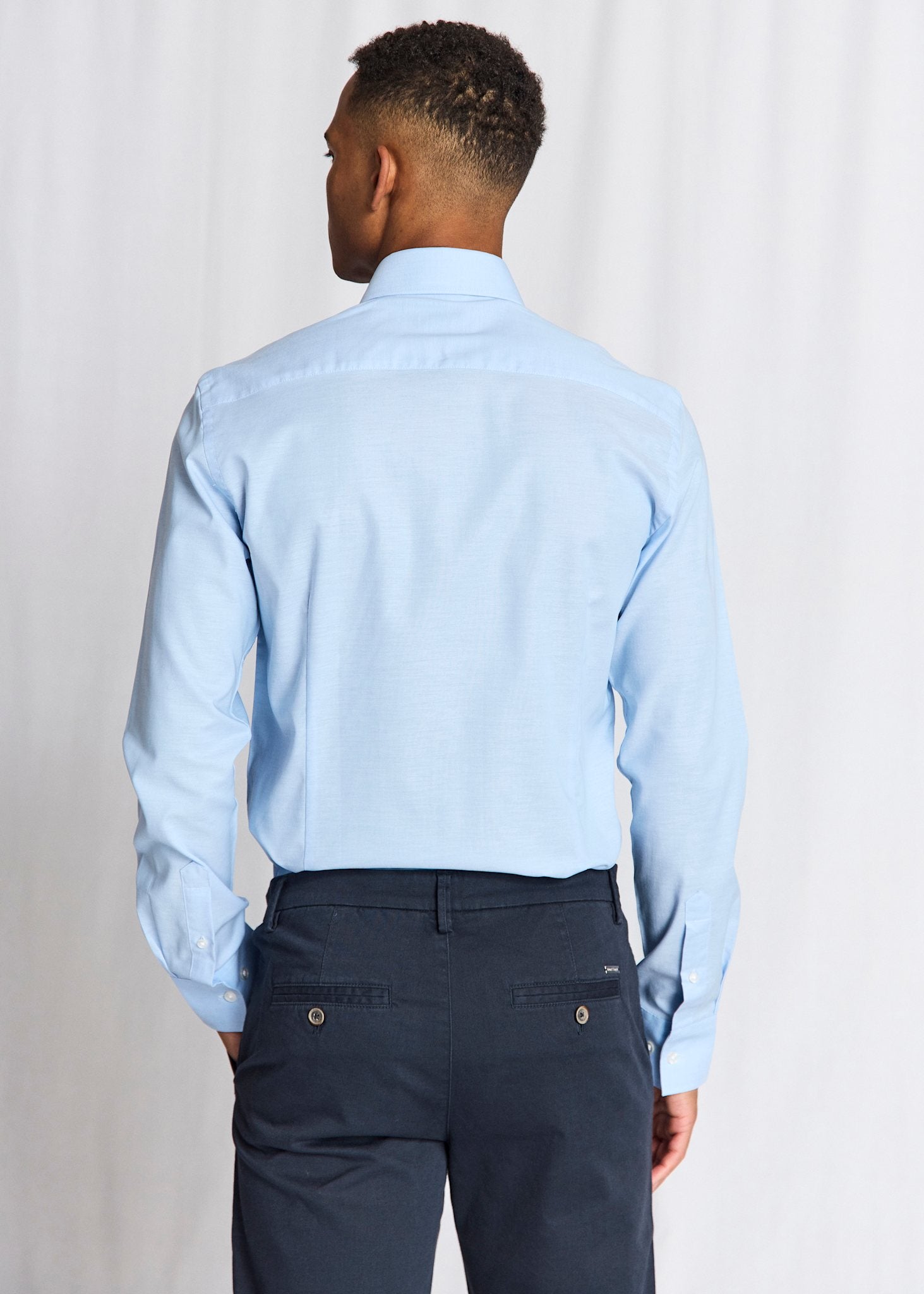 BS Cindrik Slim Fit Skjorta - Light Blue