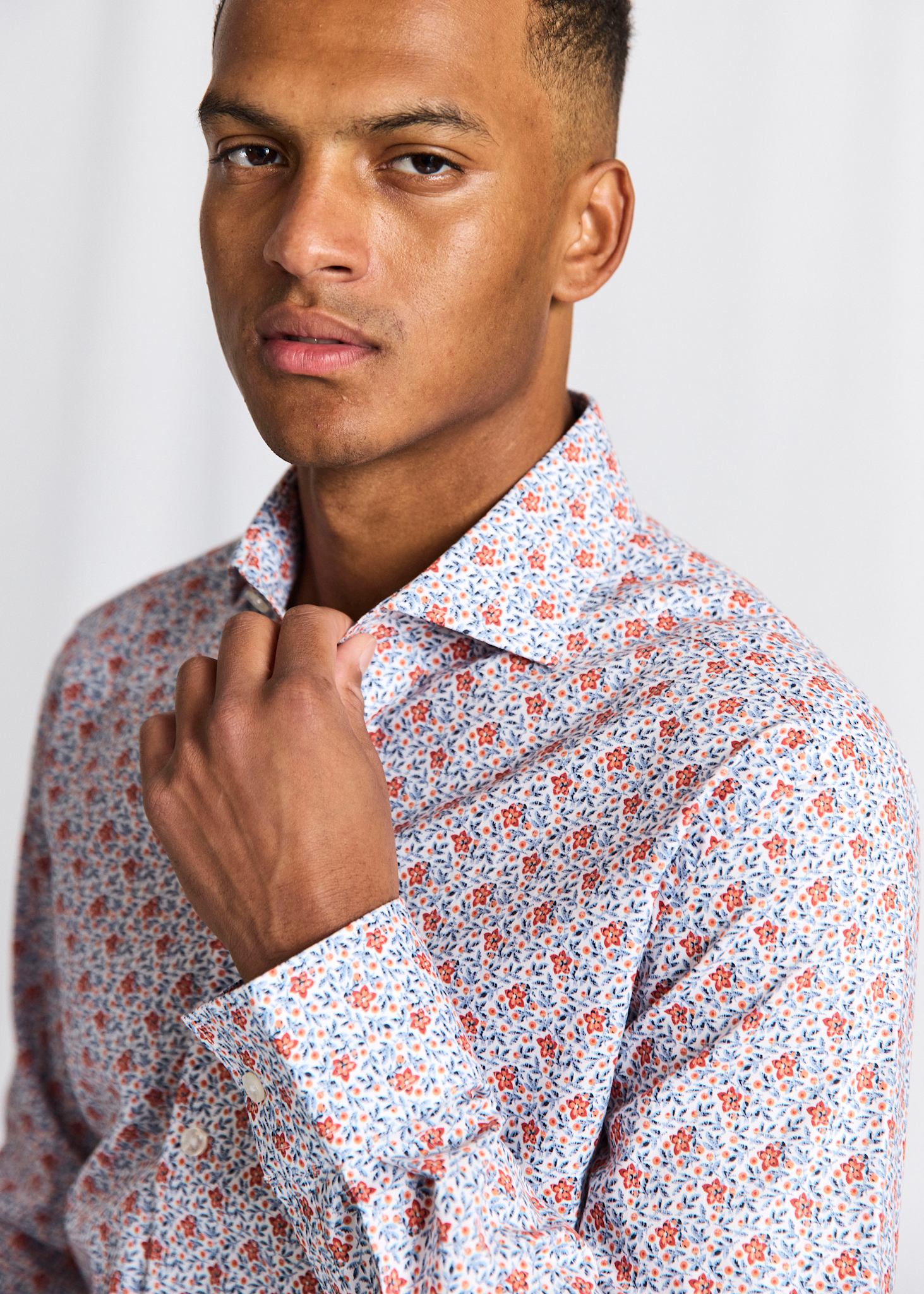 BS Jallouz Modern Fit Skjorta - Orange