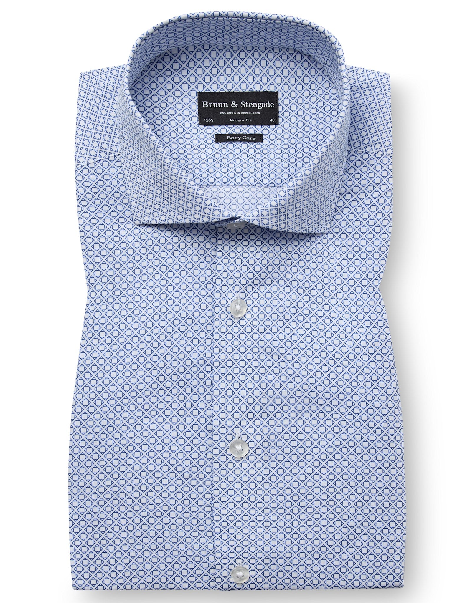 BS Lars Modern Fit Skjorta - Blue