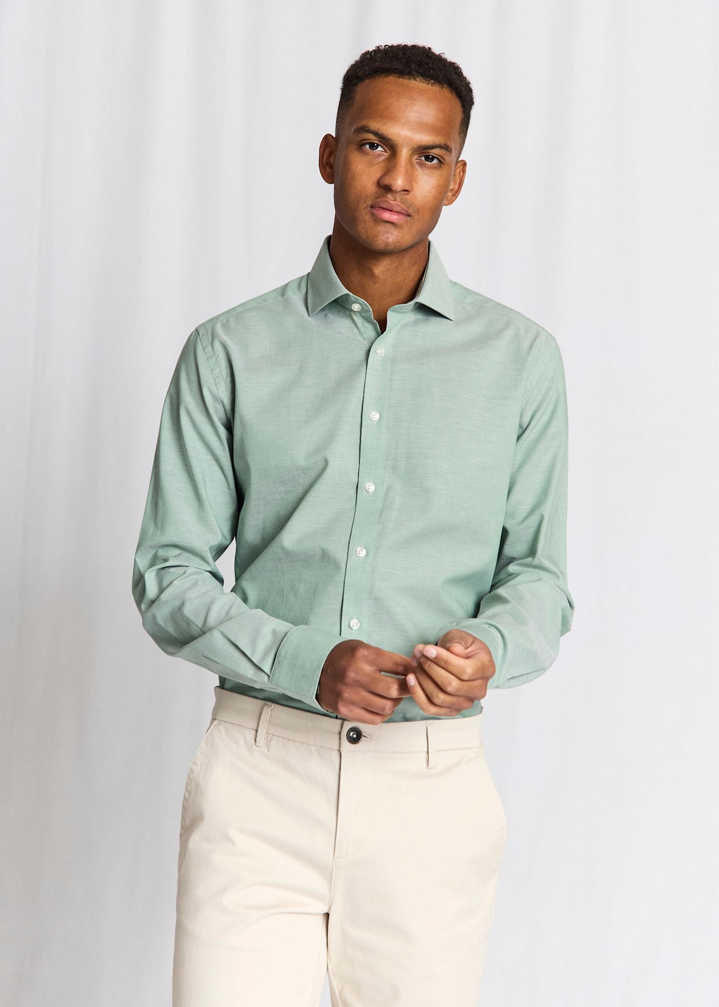 BS Striek Modern Fit Skjorta - Green