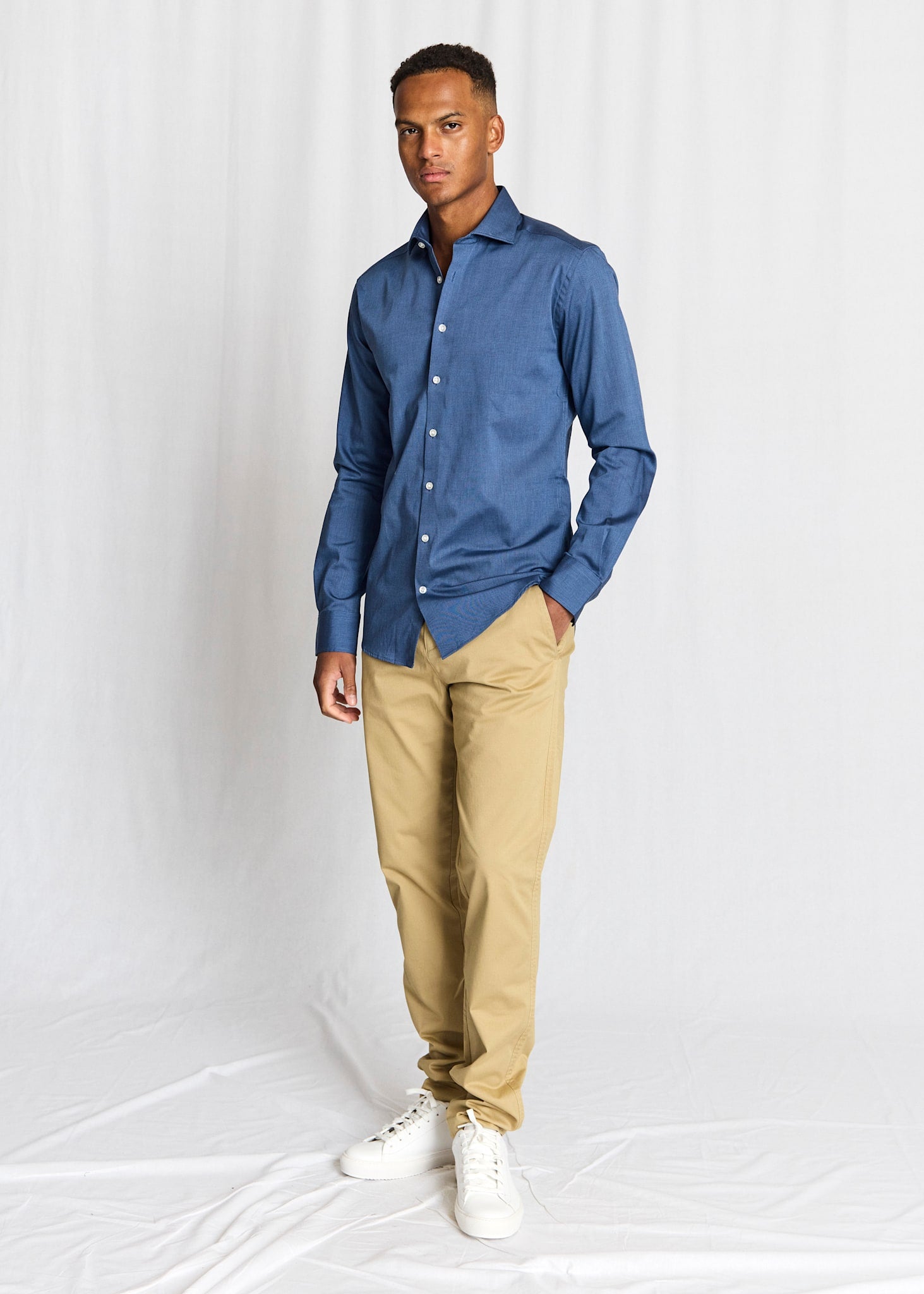 BS Viran Modern Fit Skjorta - Dark Blue