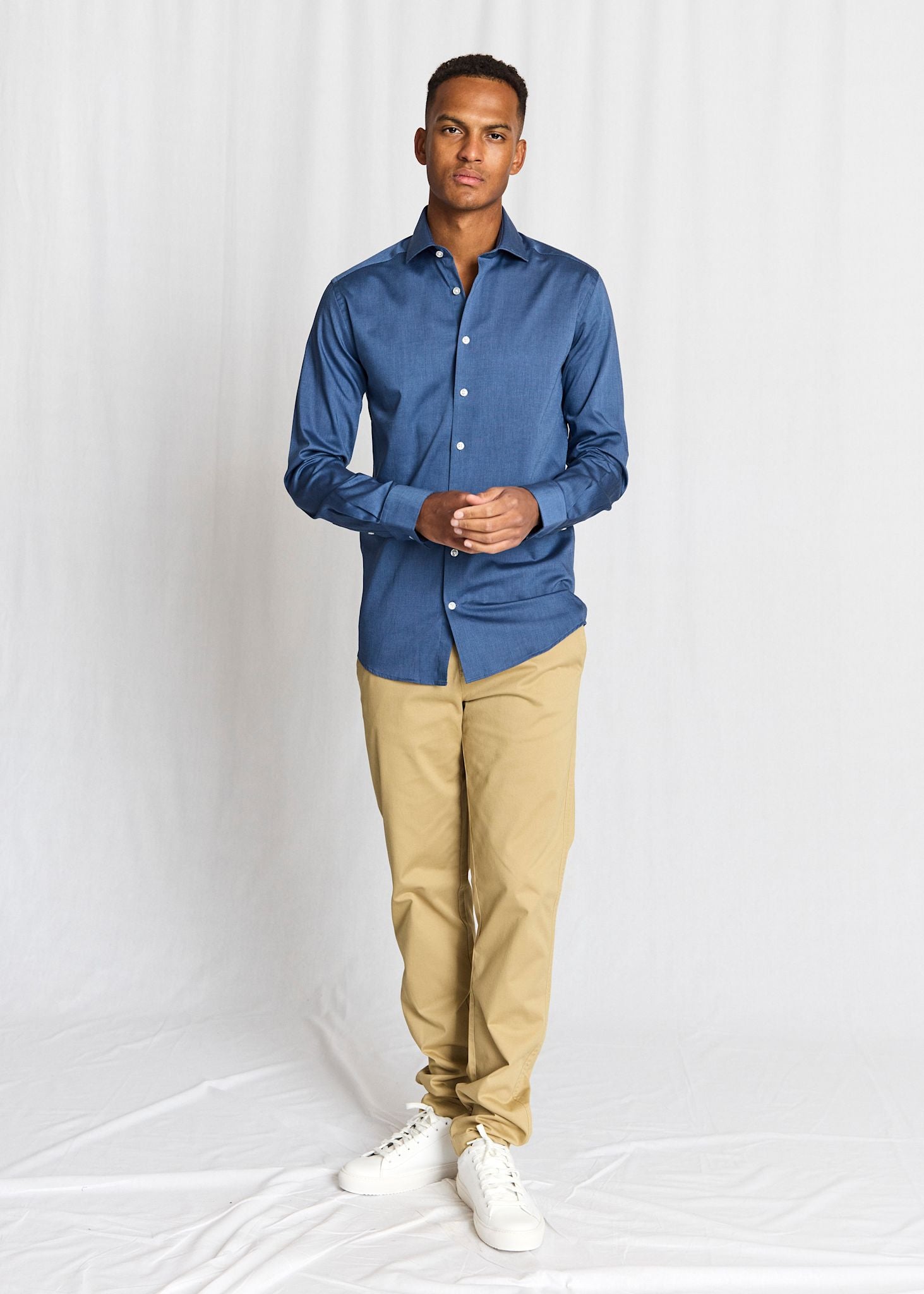 BS Viran Modern Fit Skjorta - Dark Blue