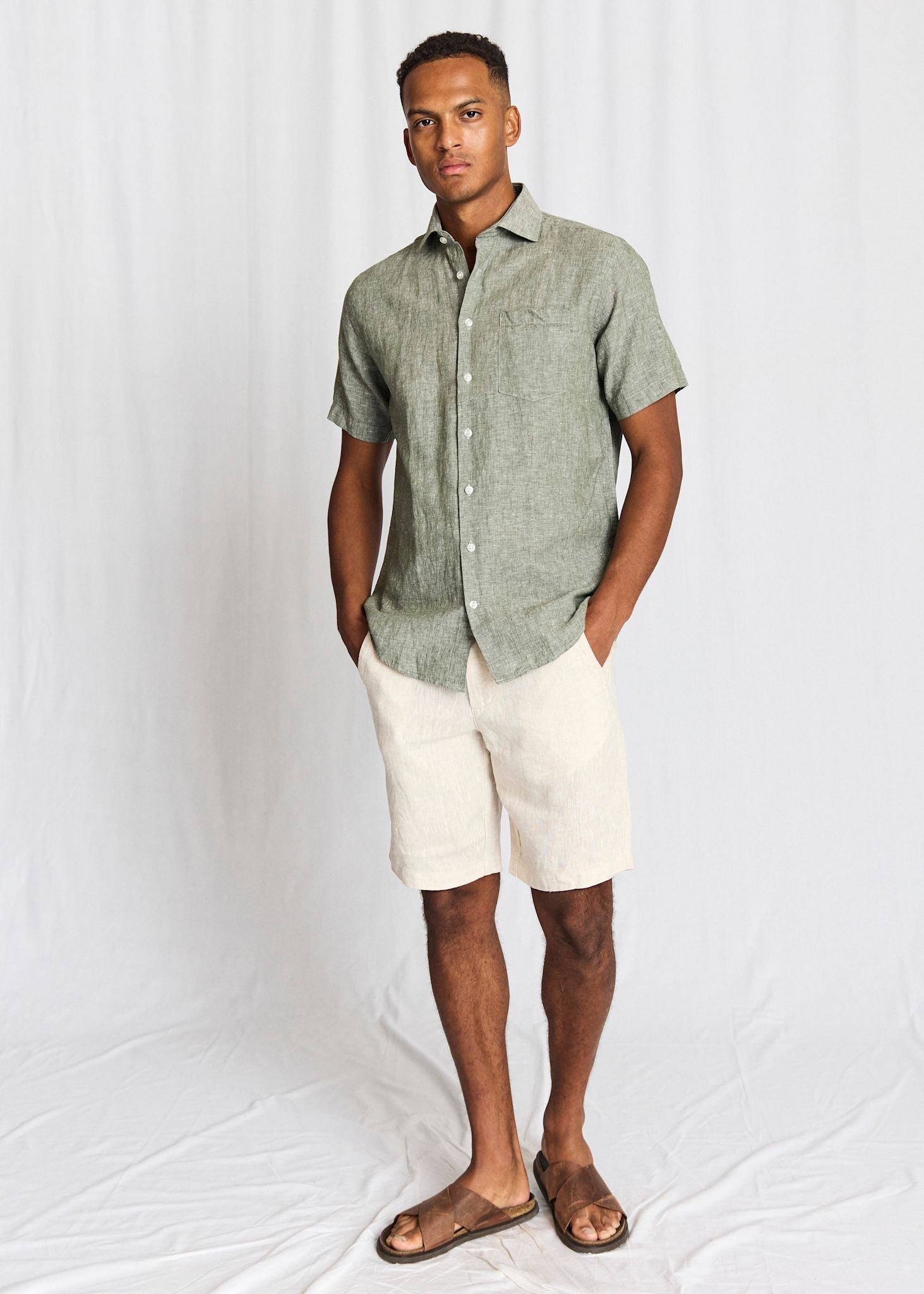 BS Bardet Casual Modern Fit Skjorta - Green