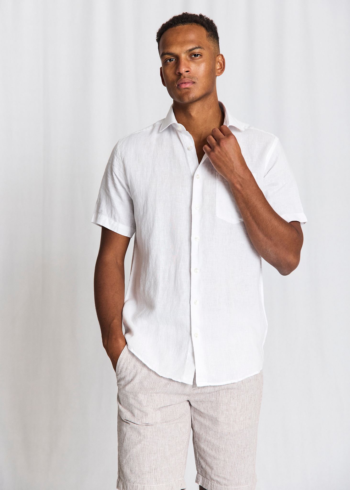 BS Bardet Casual Modern Fit Skjorta - White