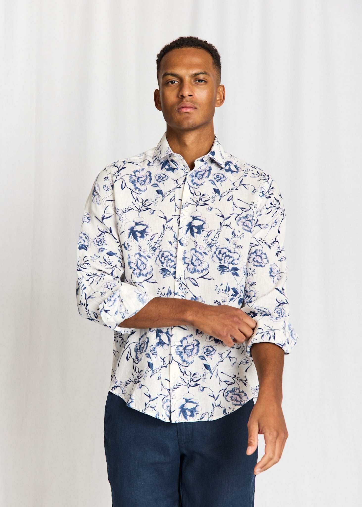 BS Mengel Casual Modern Fit Skjorta - White