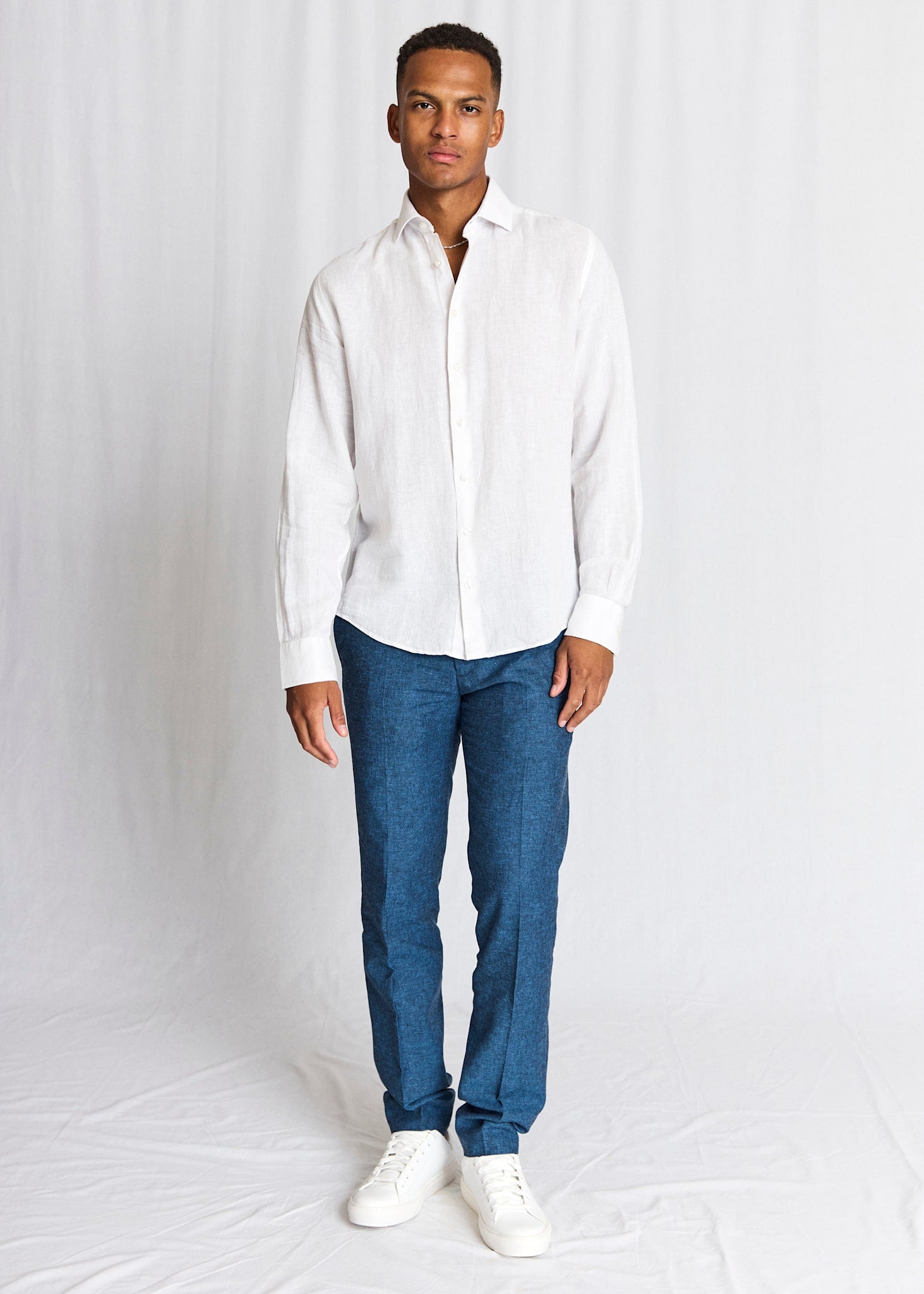 BS Tahaka Casual Modern Fit Skjorta - White
