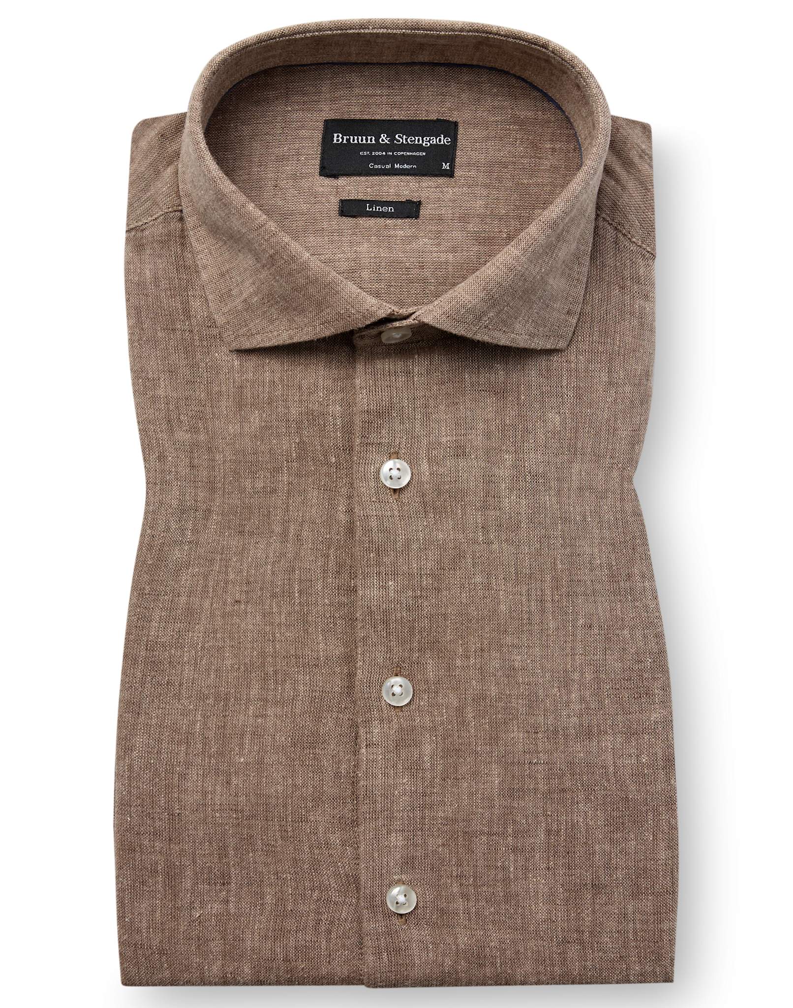 BS Tahaka Casual Modern Fit Skjorta - Brown
