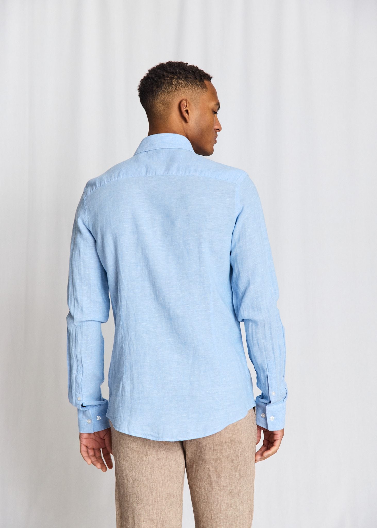 BS Tahaka Casual Modern Fit Skjorta - Light Blue